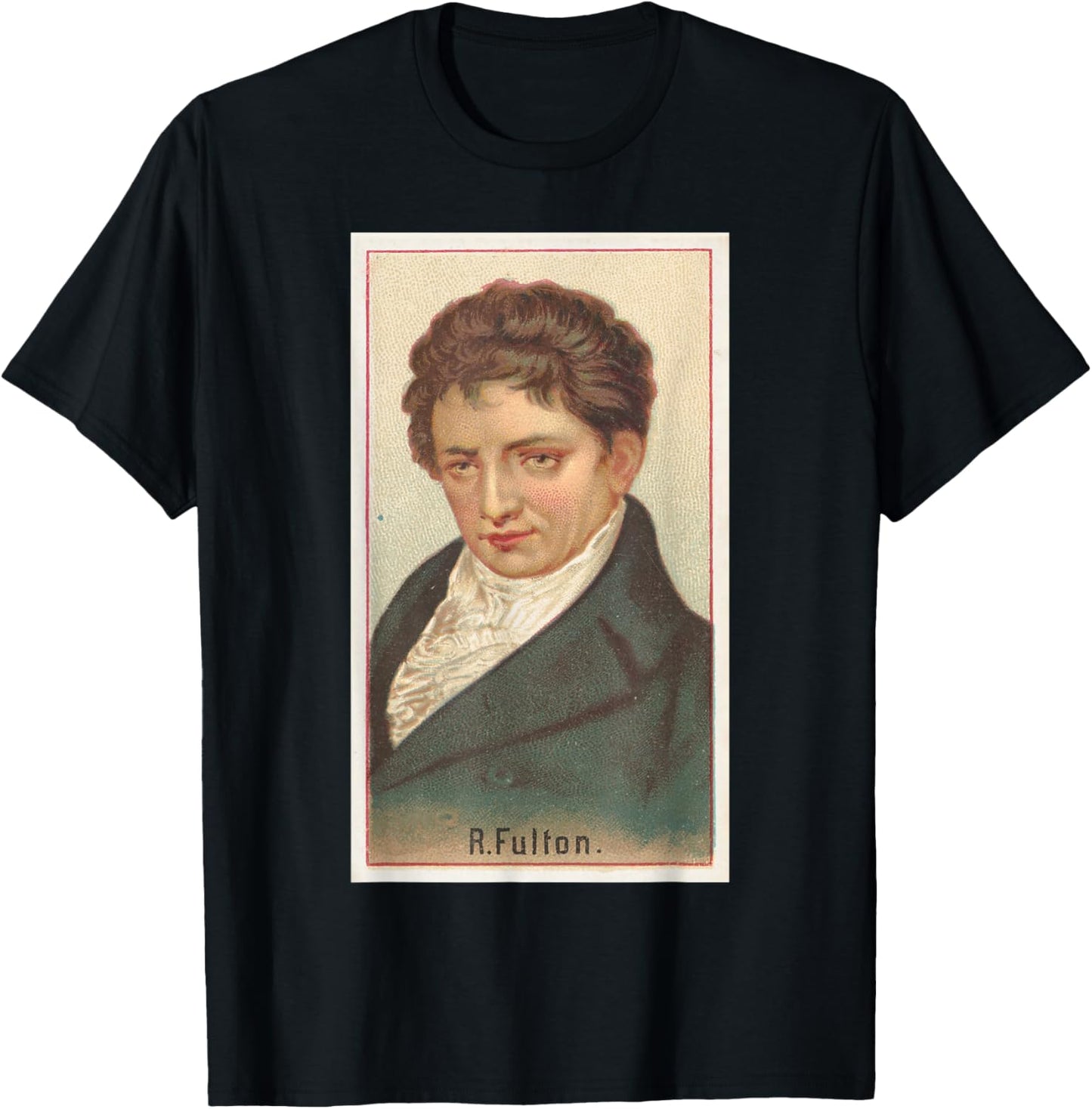 Robert Fulton Illustrative Portrait (1888) T-Shirt - T-Shirt | Black