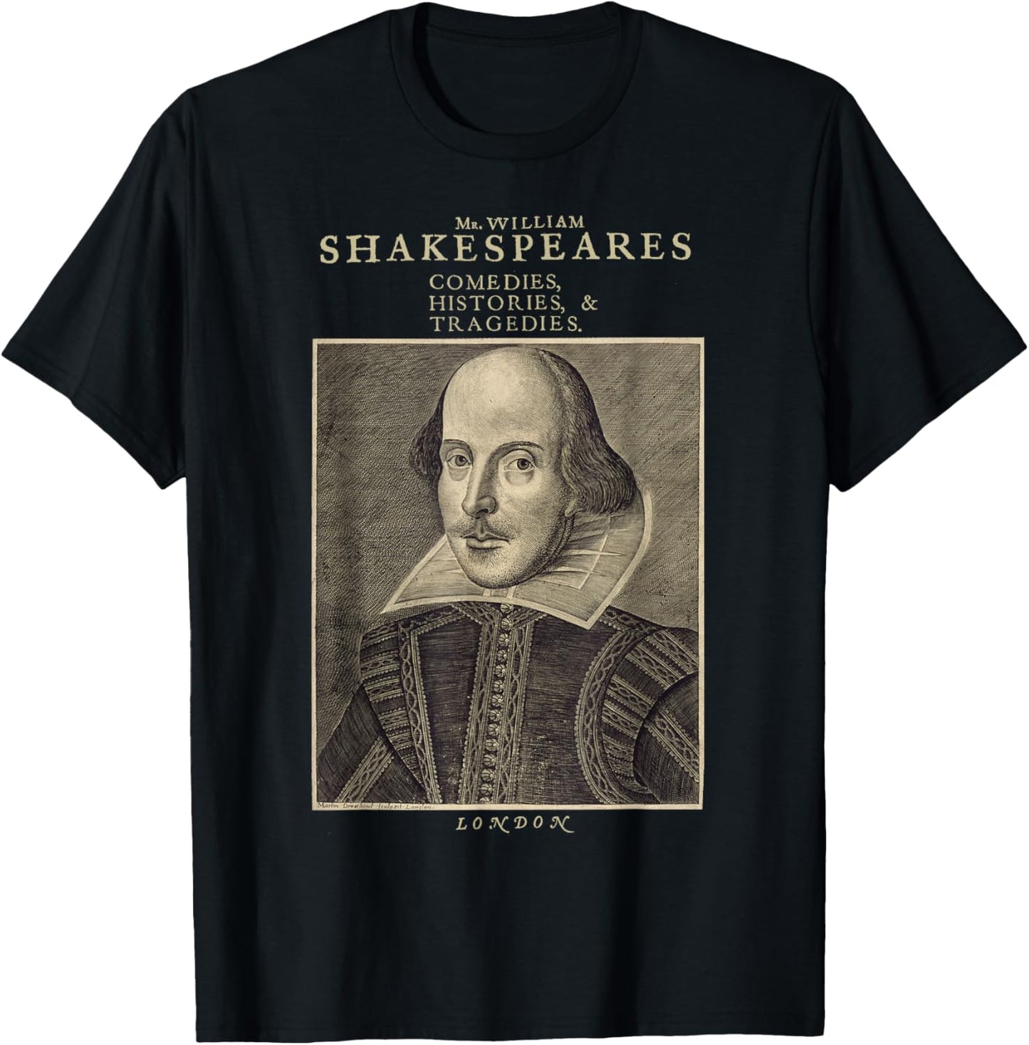 Vintage Shakespeare Literature - William Shakespeare Play T-Shirt - T-Shirt | Black
