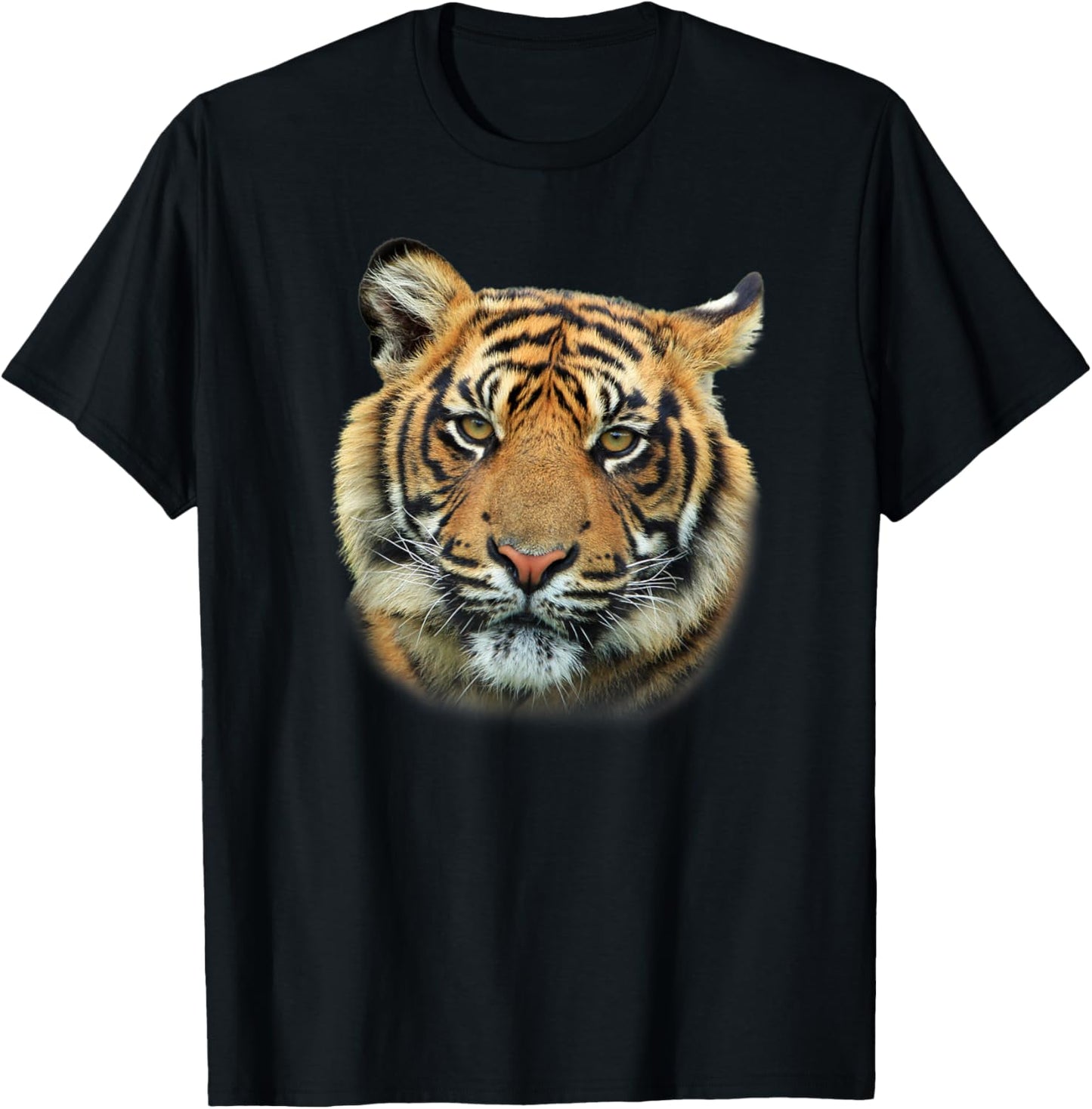 Tiger feline predator illustration T-Shirt - T-Shirt | Black