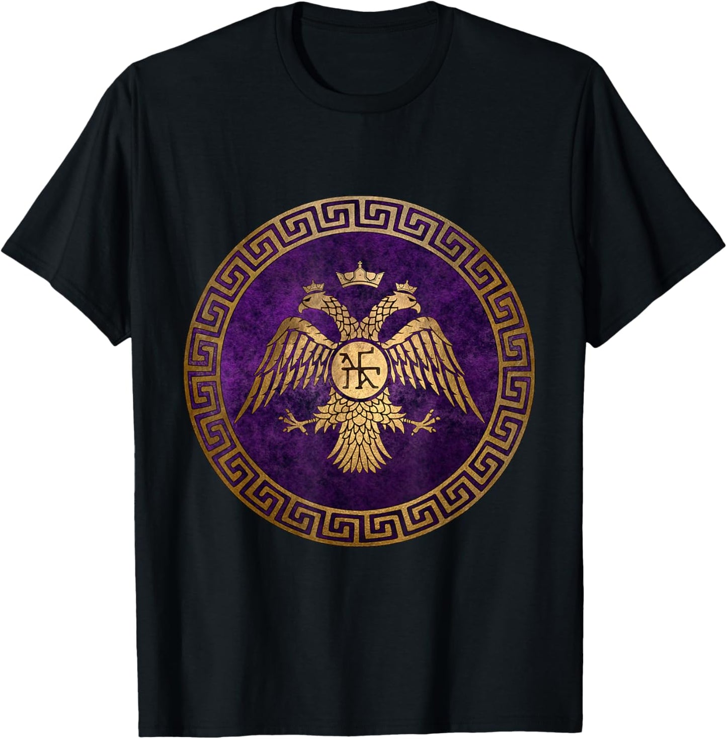 Byzantine Empire Byzantium Symbol of Constantinople T-Shirt - T-Shirt | Black