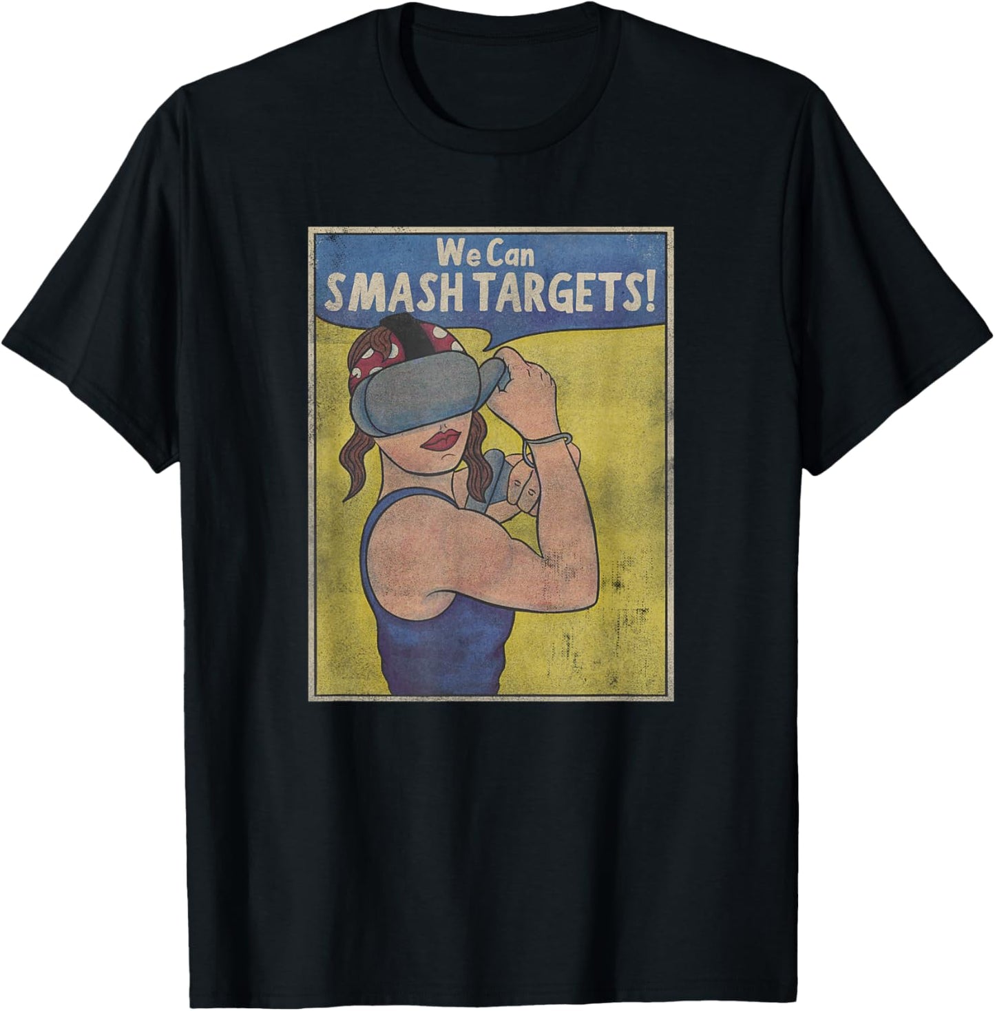 VR Fitness - Virtual Reality Workout - We Can Smash Targets T-Shirt - T-Shirt | Black