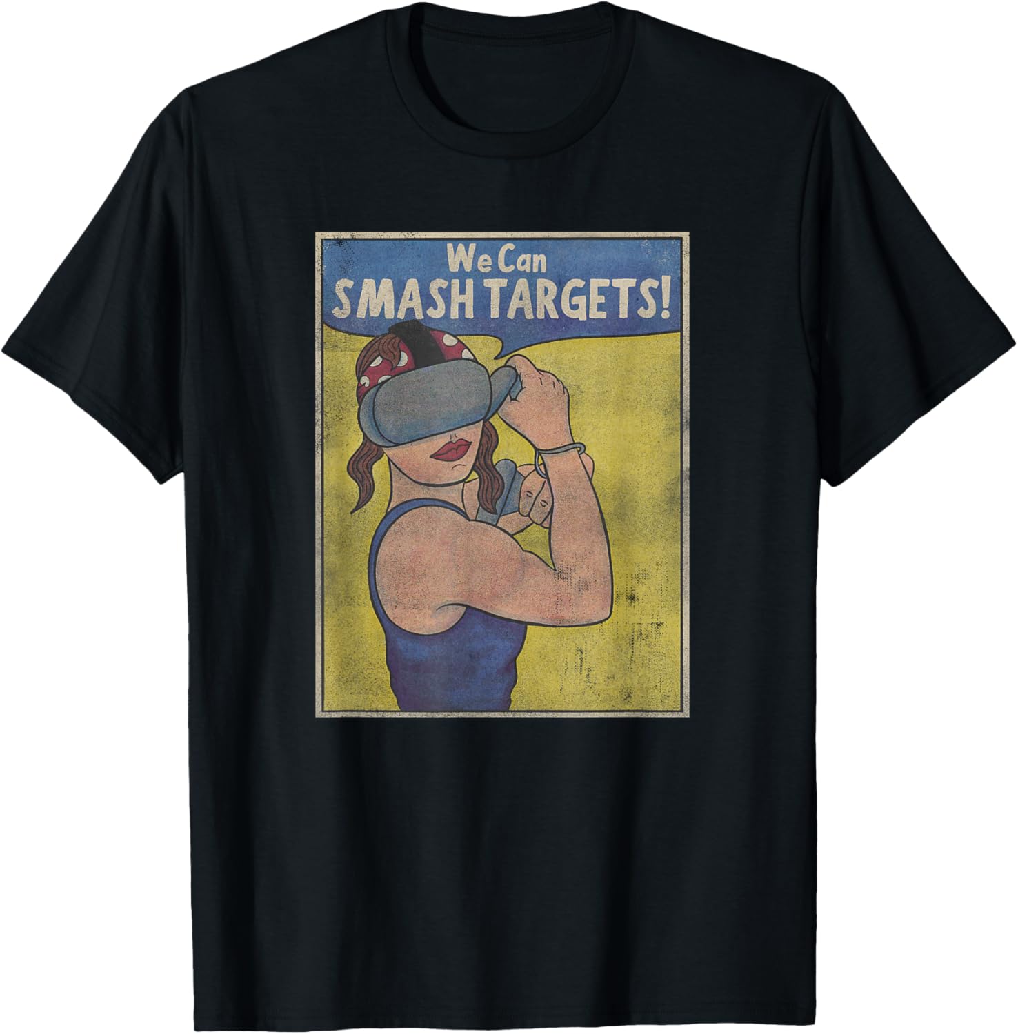 VR Fitness - Virtual Reality Workout - We Can Smash Targets T-Shirt - T-Shirt | Black
