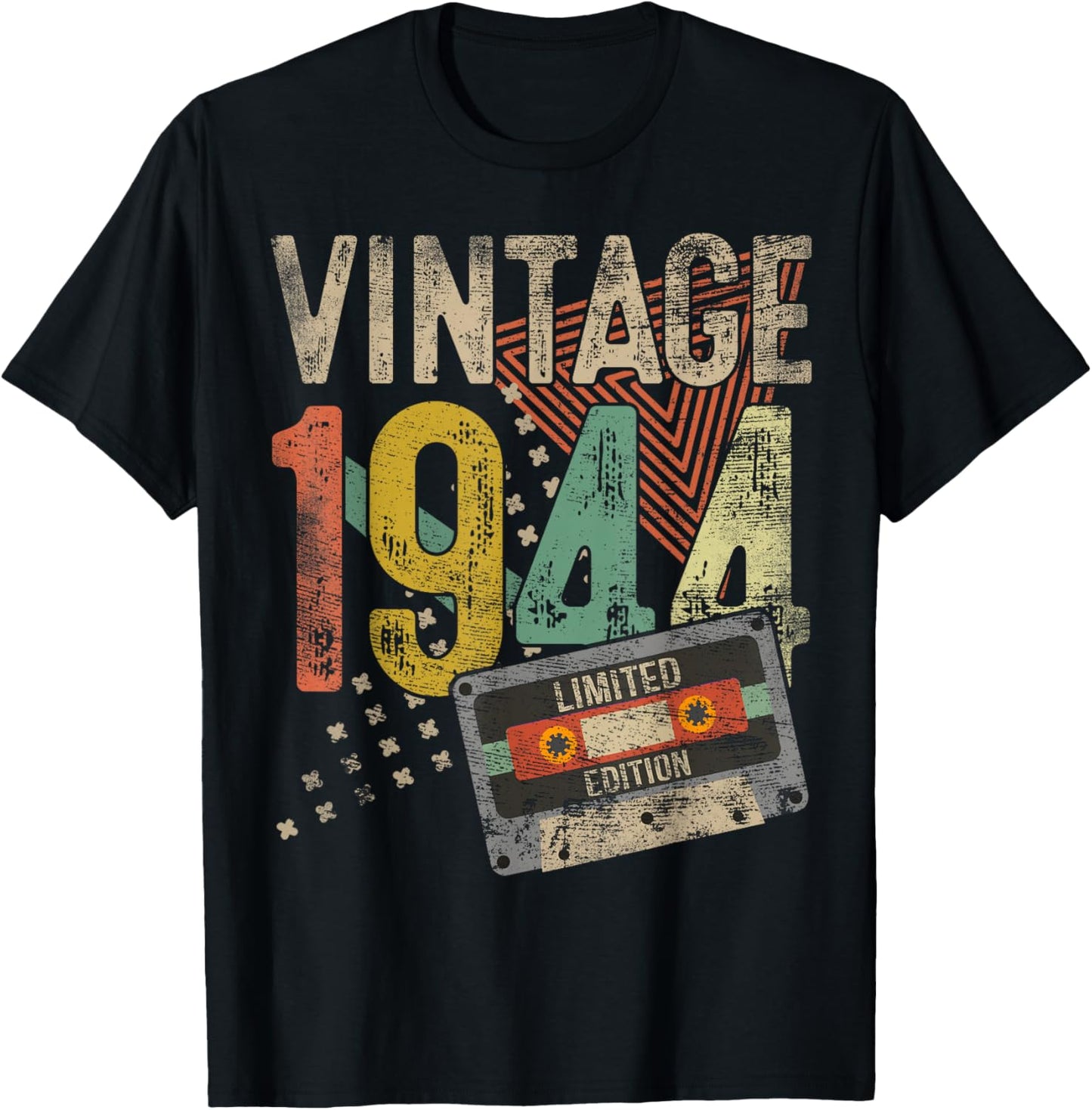 Vintage 1944 81st Birthday Gifts Women 81 Year Old T-Shirt - T-Shirt | Black
