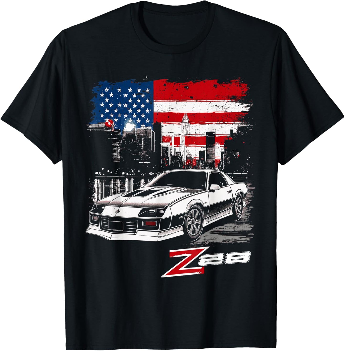 1980's IROC, IROC-Z Muscle Car American Muscle Retro Z28 T-Shirt - T-Shirt | Black