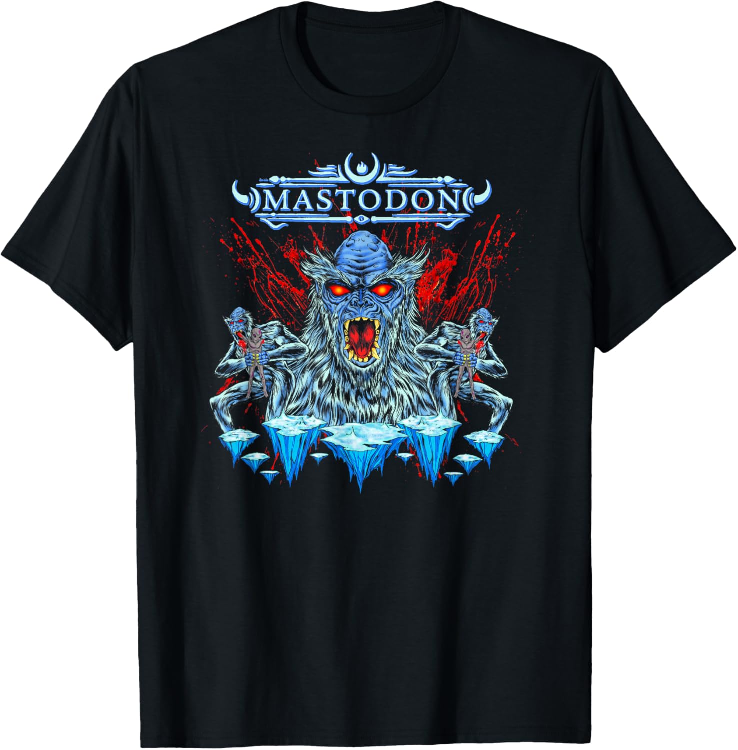 Mastodon - Sasquatch Aliens Blood T-Shirt - T-Shirt | Black