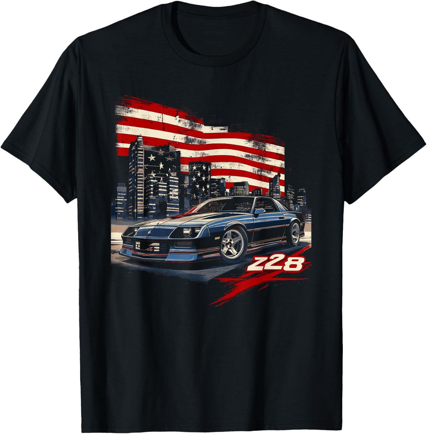 1980's IROC, IROC-Z Muscle Car American Muscle Retro Z28 T-Shirt - T-Shirt | Black