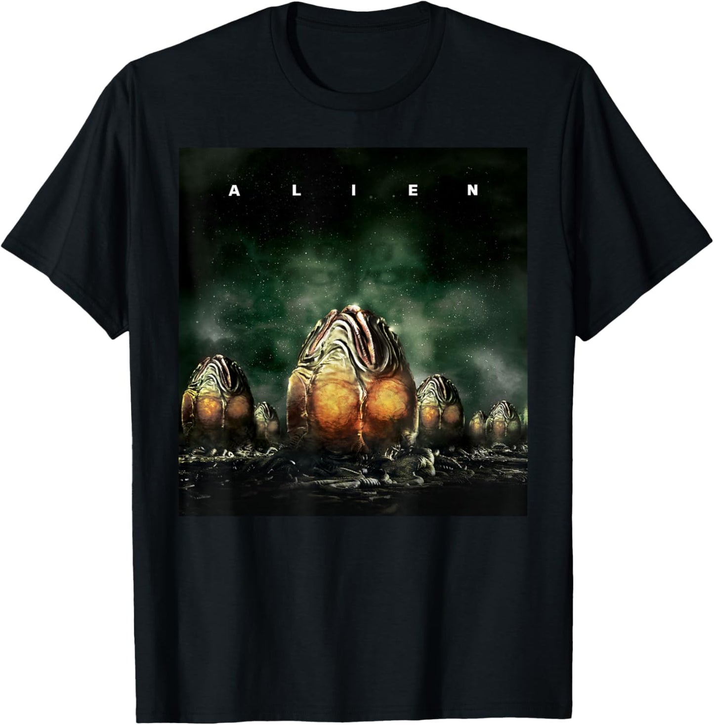 Alien Xenomorph Eggs Movie Poster T-Shirt - T-Shirt | Black