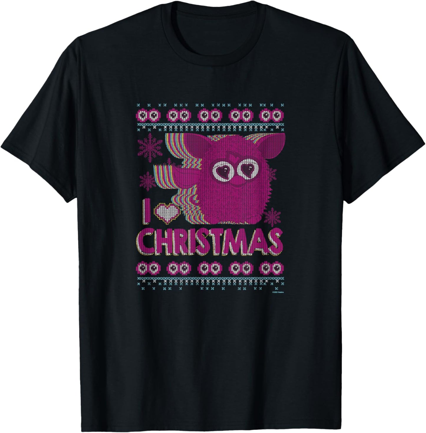 Furby I Heart Christmas Furby T-Shirt - T-Shirt | Black