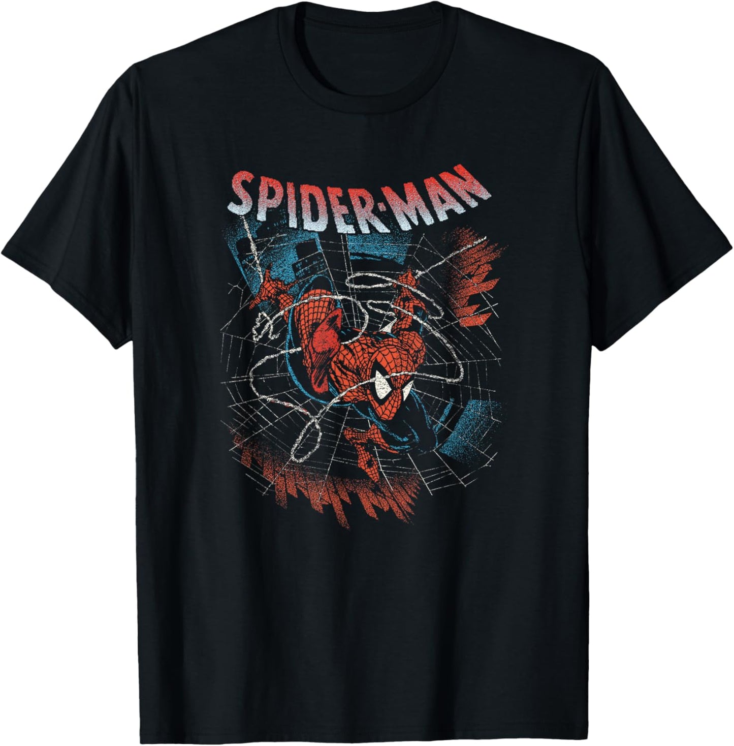 Marvel Spider-Man Web Slinging Action T-Shirt - T-Shirt | Black
