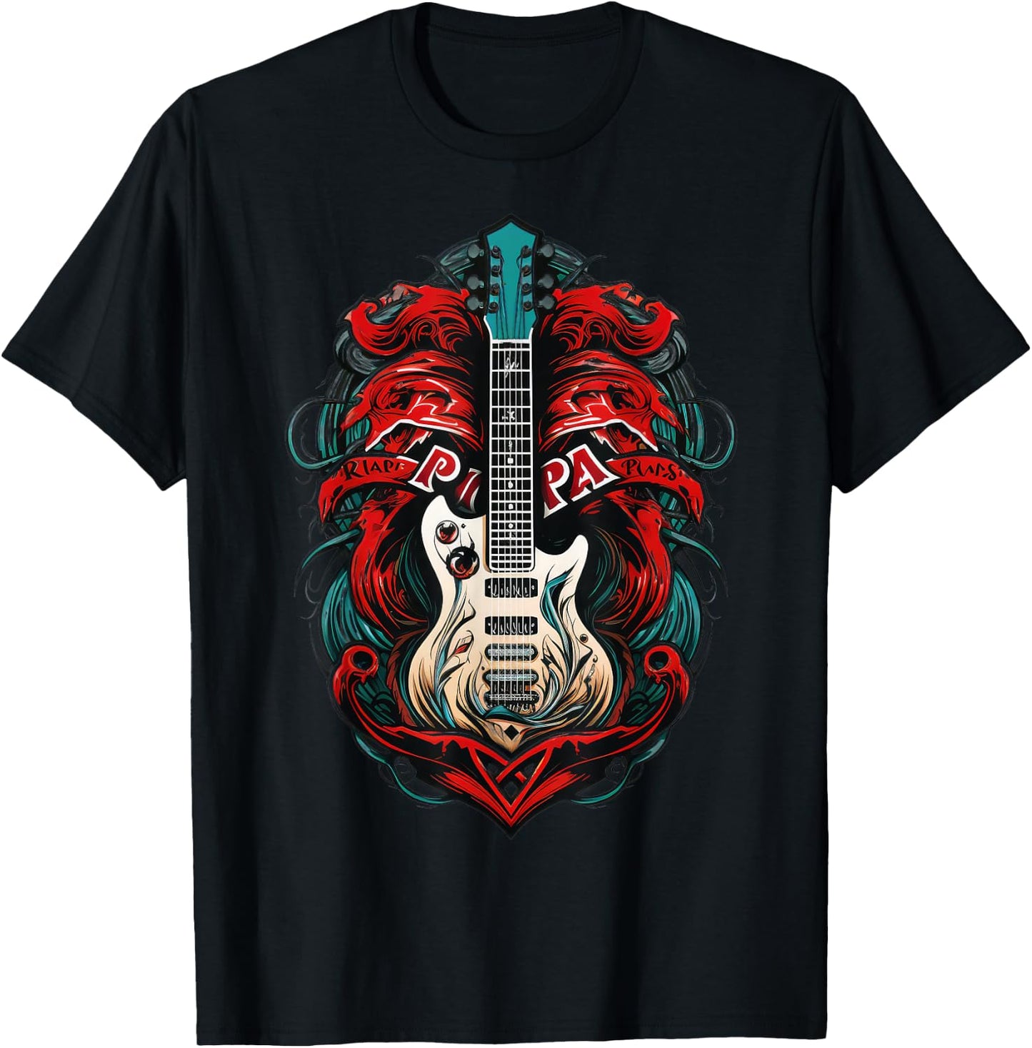 Guitar Harmony: Strings of Passion T-Shirt - T-Shirt | Black