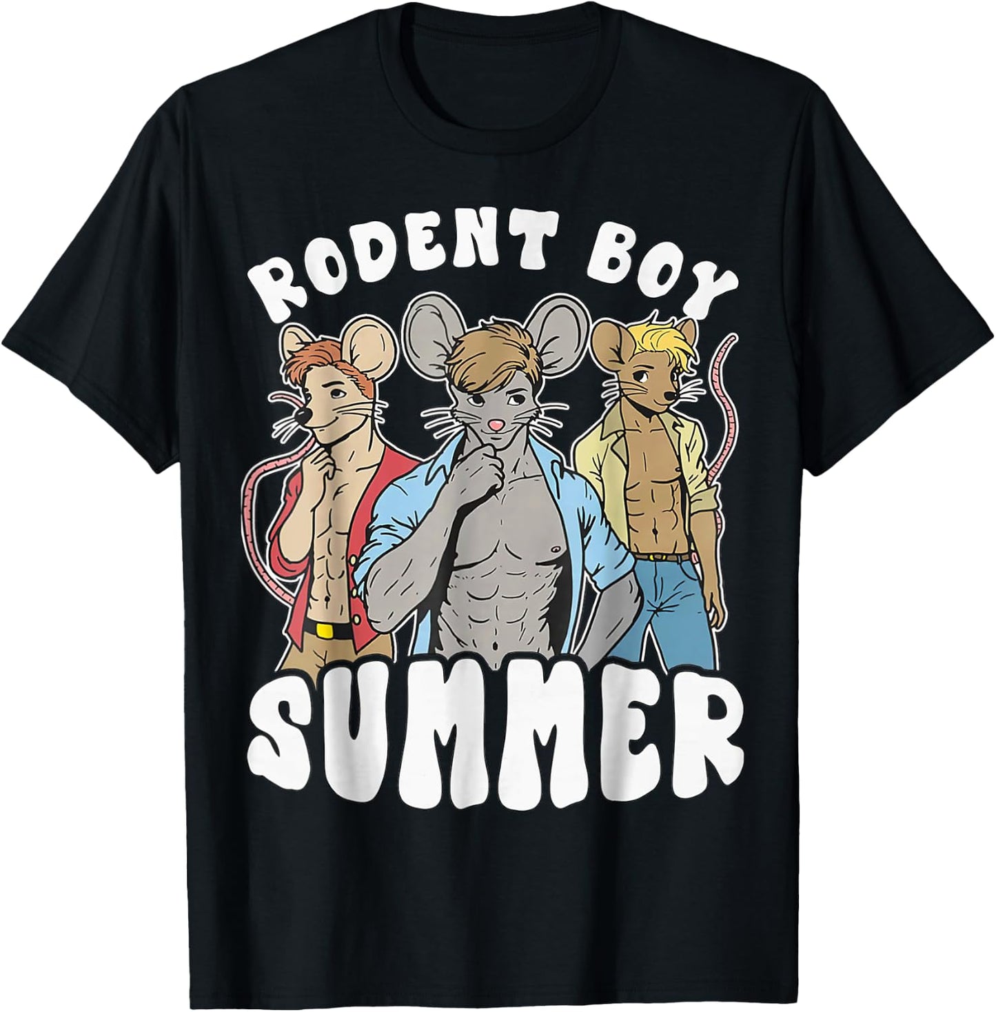 funny Rat Lover Quote Rodent Boy Summer Cool Vacation Rat T-Shirt - T-Shirt | Black