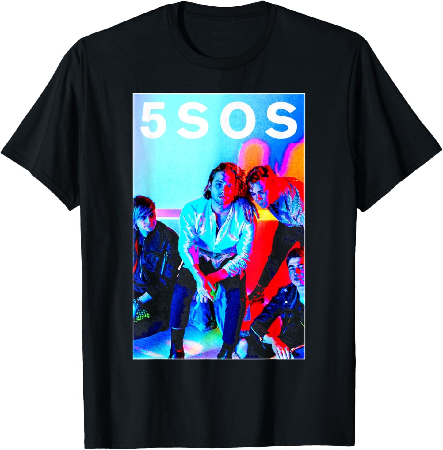 5 Seconds of Summer - 5SOS Band Photo T-Shirt - T-Shirt | Black
