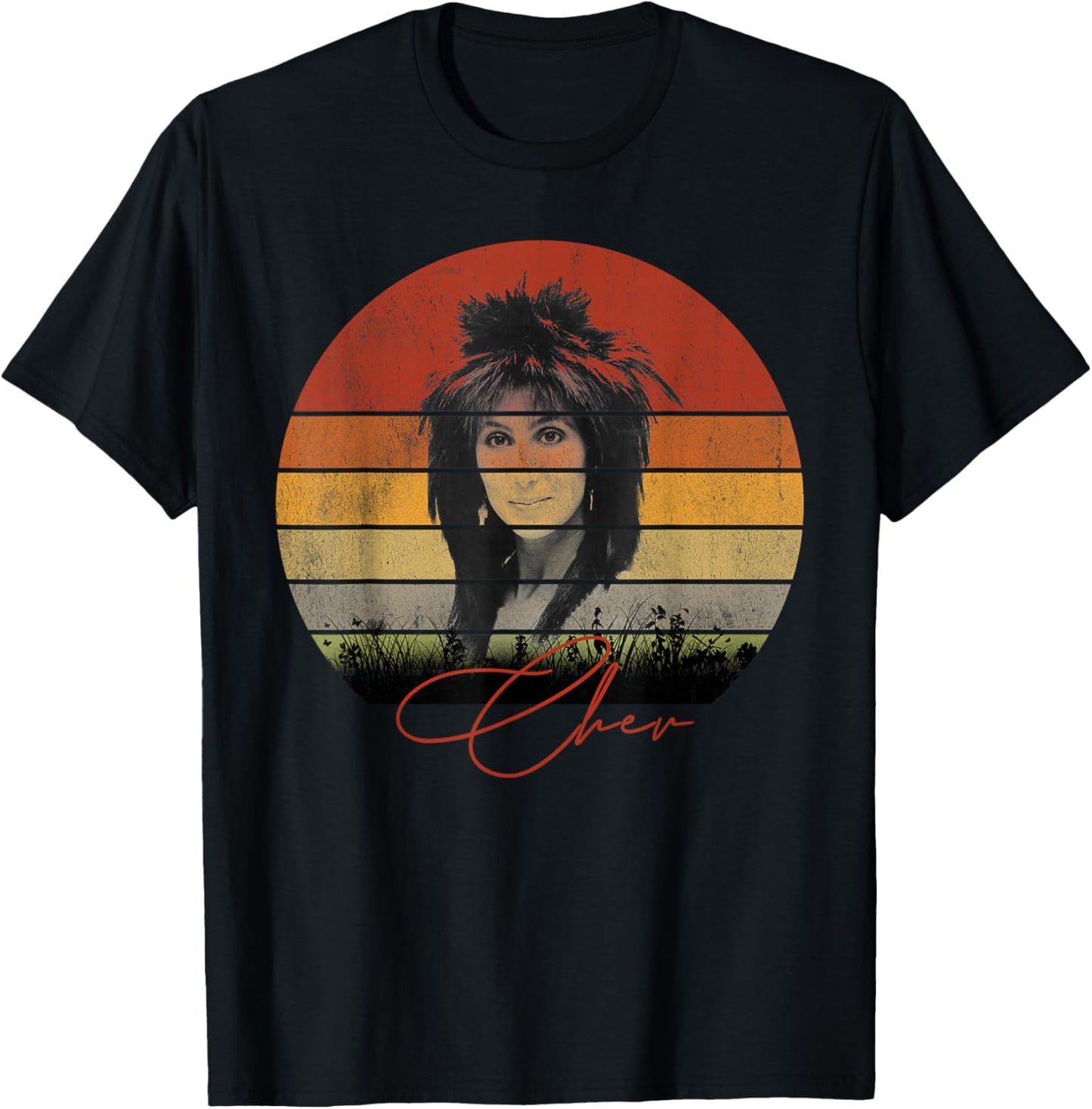 Retro Sunset Vintage-Chers Love Tour 2021 women T-Shirt - T-Shirt | Black