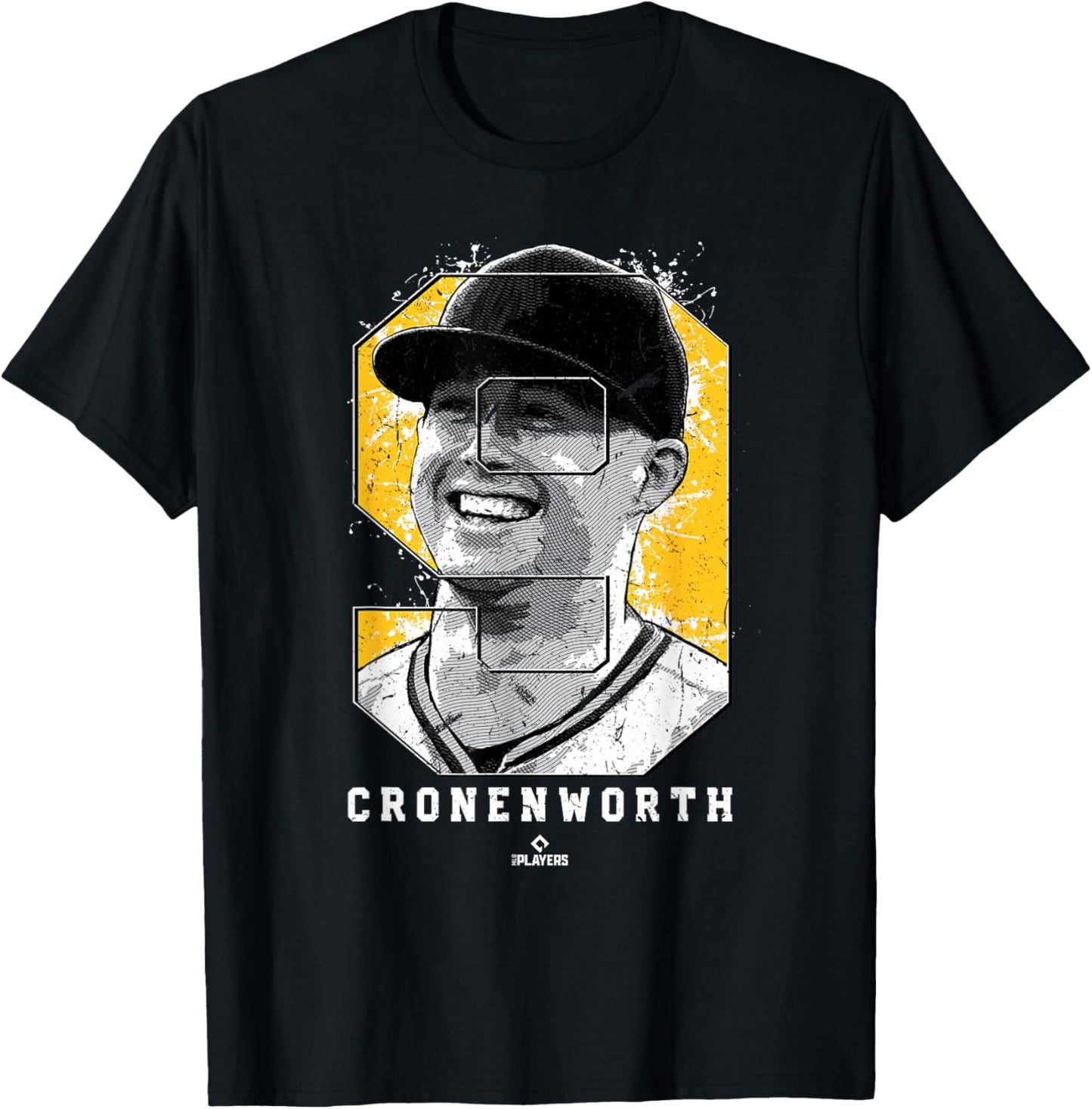 Jake Cronenworth Silhouette San Diego MLBPA T-Shirt - T-Shirt | Black