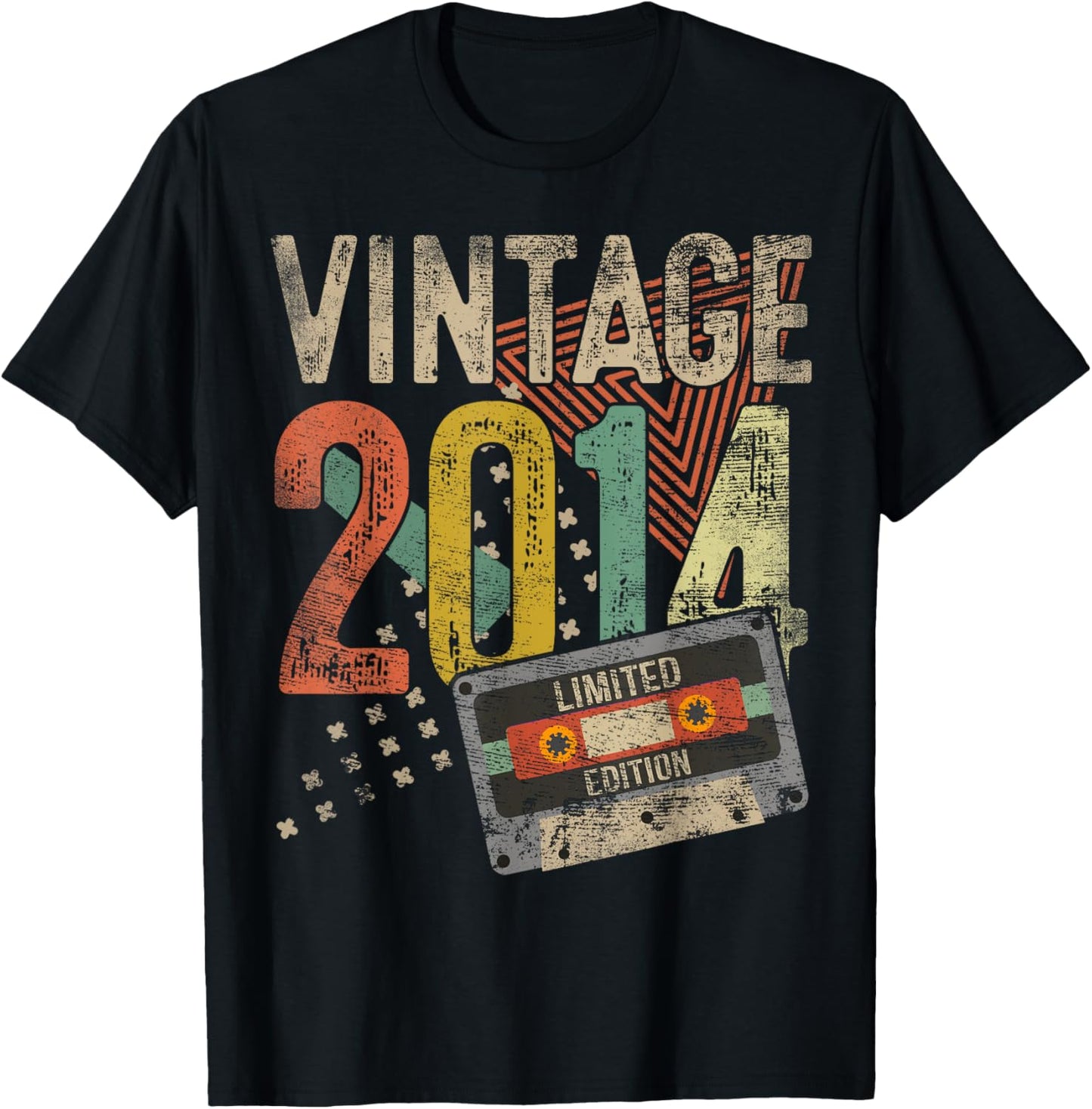 Vintage 2014 11th Birthday Gifts For Boy Girl 11 Year Old T-Shirt - T-Shirt | Black