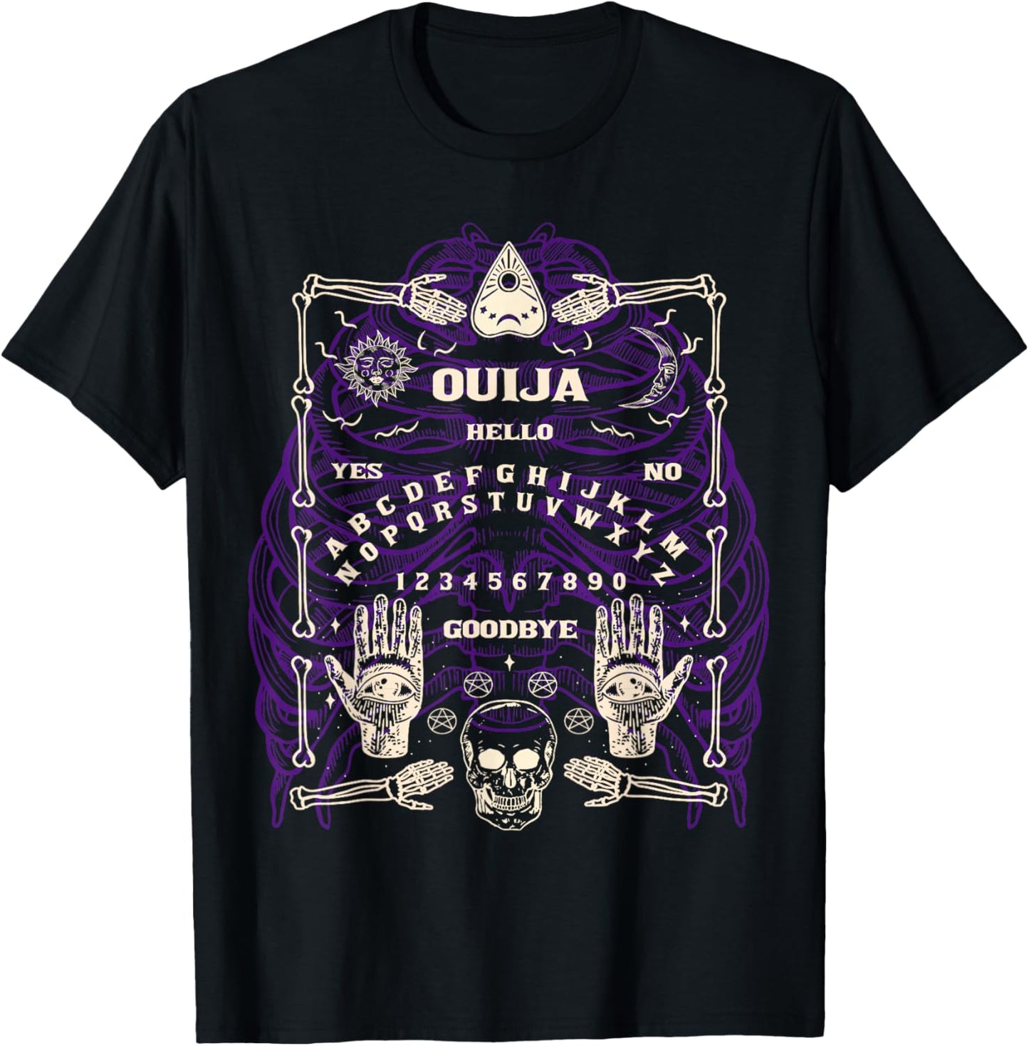 Ouija Spirit Board T-Shirt - T-Shirt | Black
