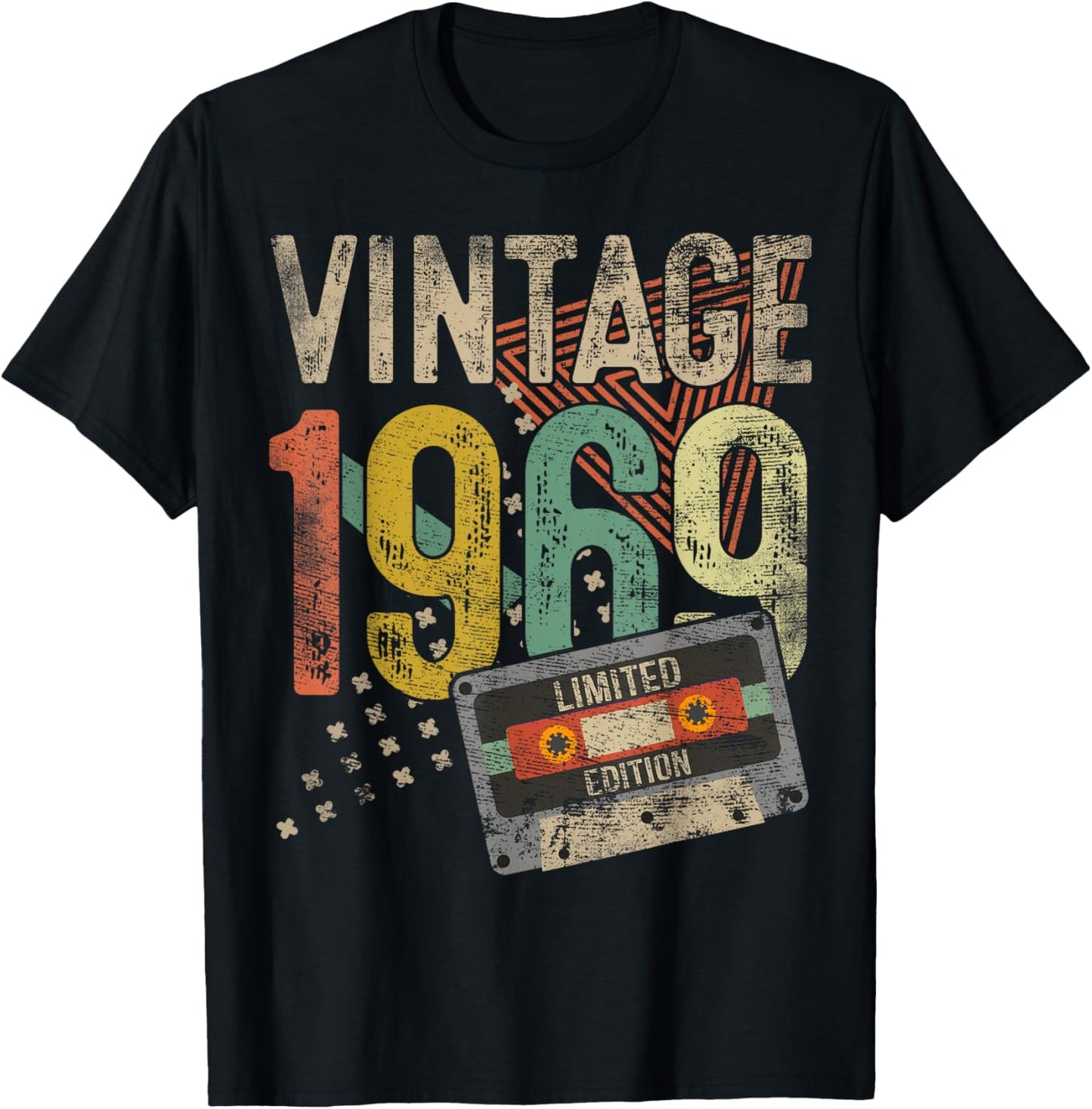 Vintage 1969 56th Birthday Gifts Women 56 Year Old T-Shirt - T-Shirt | Black