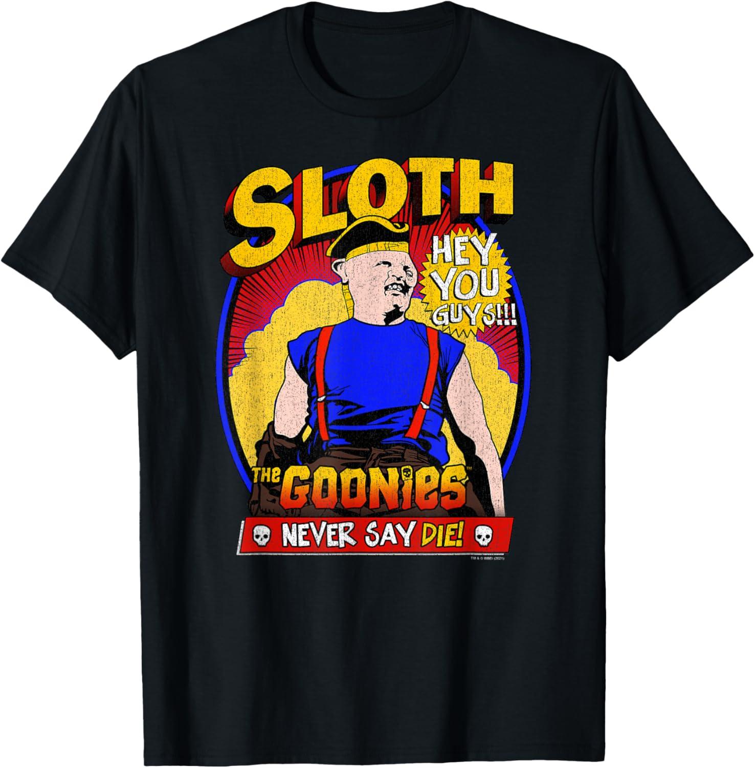 The Goonies Super Sloth T-Shirt - T-Shirt | Black