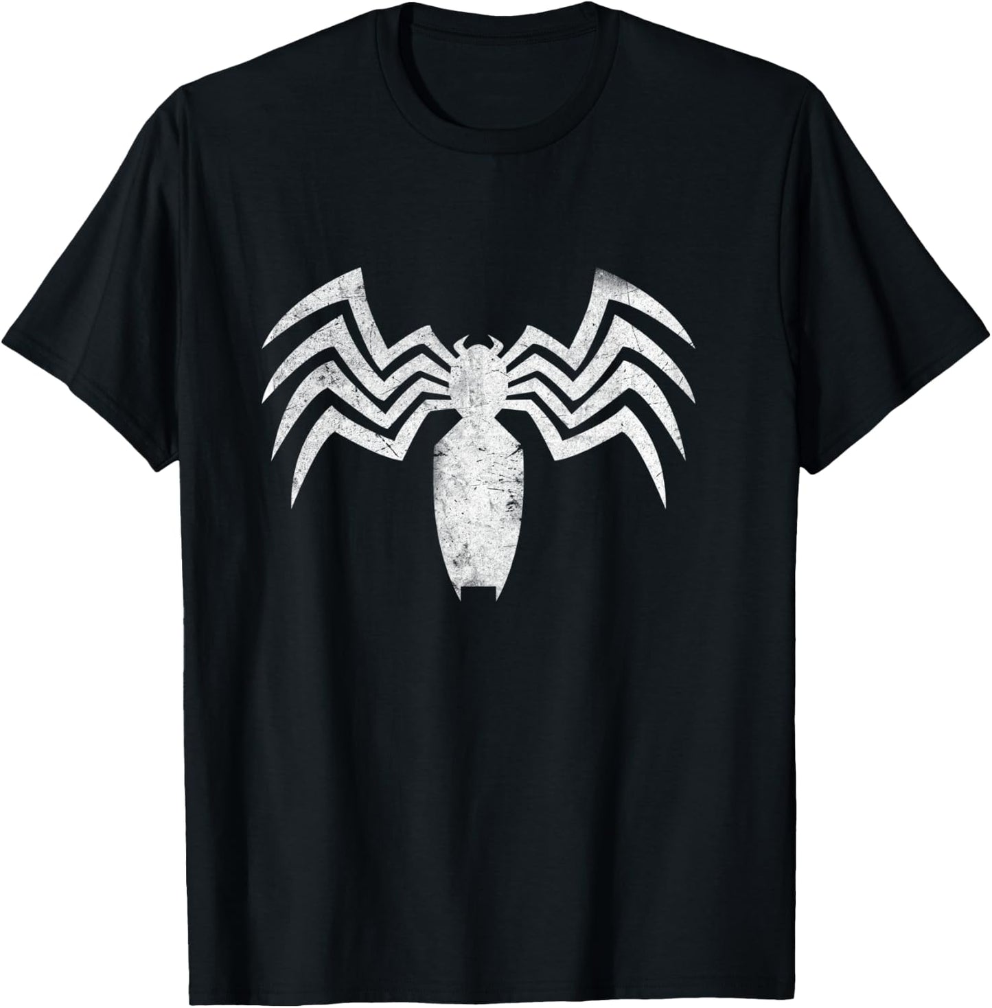 Marvel Comics Classic Graphic Distressed Claw Venom Logo T-Shirt - T-Shirt | Black