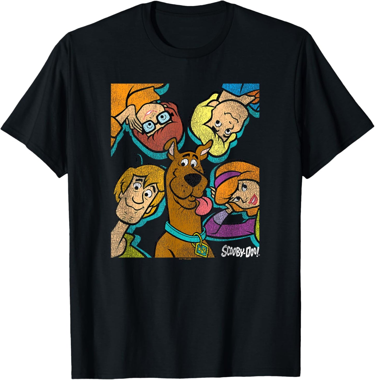 Scooby Doo Gang Close Up Poster T-Shirt - T-Shirt | Black