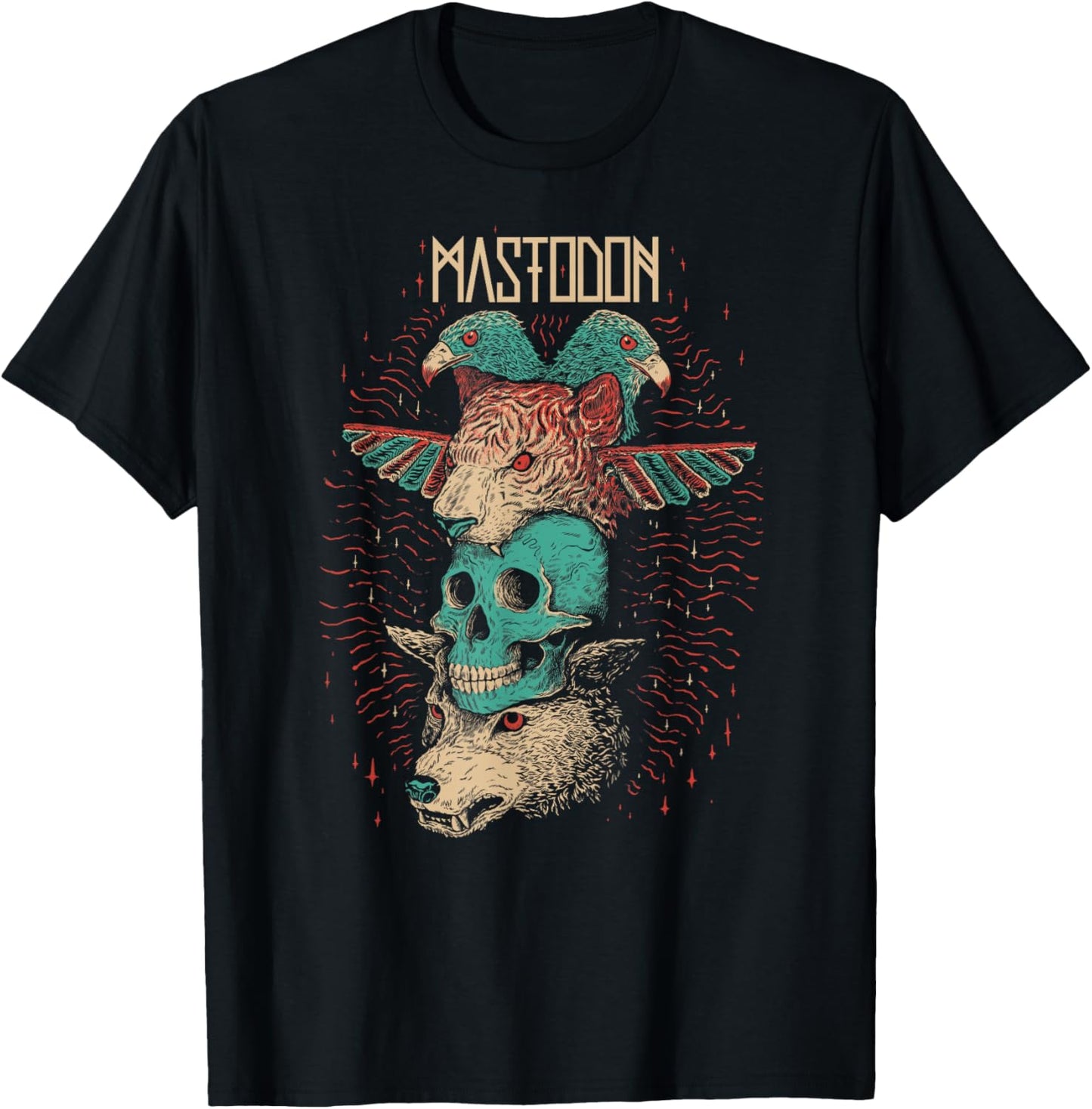 Mastodon - Logo Totem T-Shirt - T-Shirt | Black