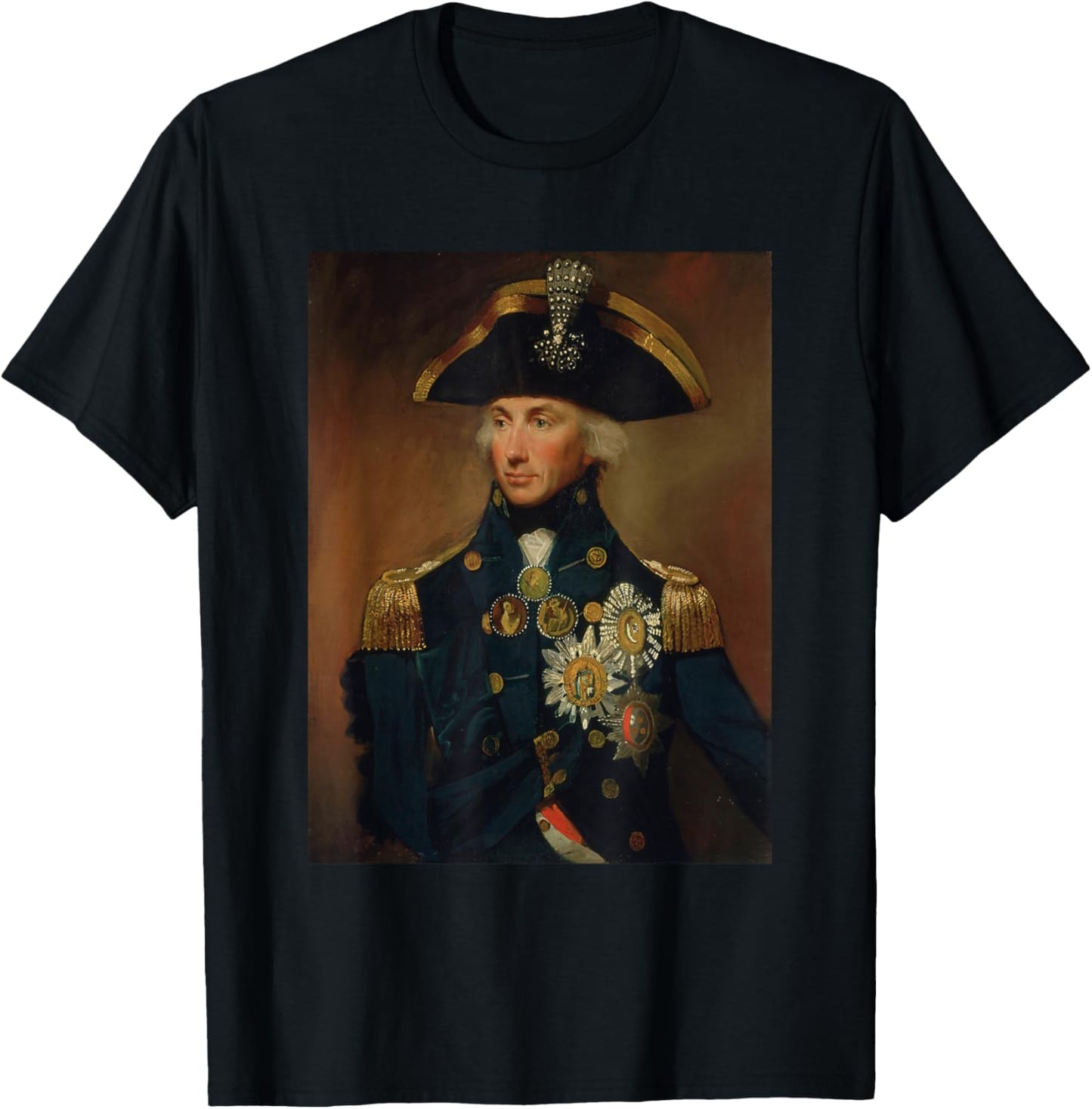 Lemuel-Francis Abbot's Rear-Admiral Sir Horatio Nelson T-Shirt - T-Shirt | Black