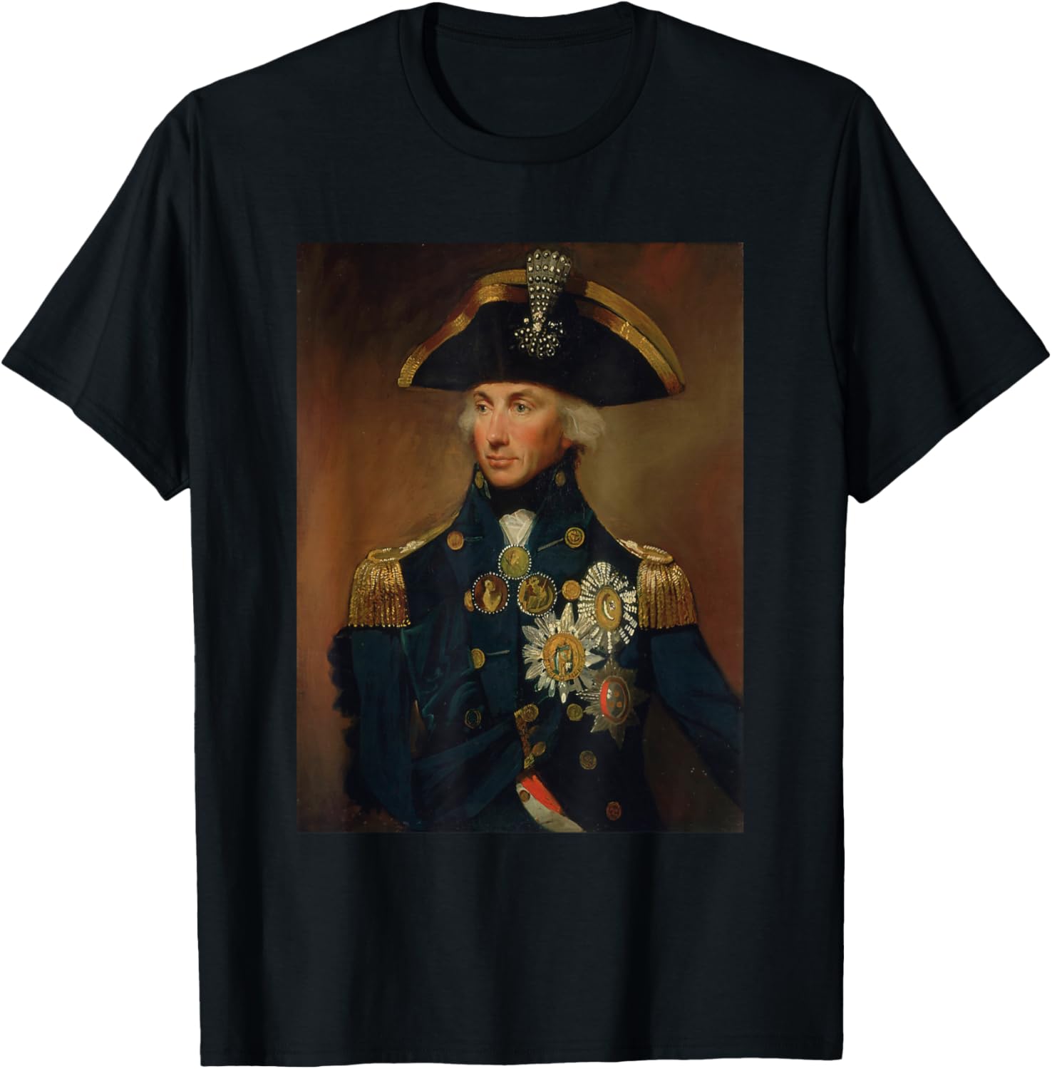 Lemuel-Francis Abbot's Rear-Admiral Sir Horatio Nelson T-Shirt - T-Shirt | Black