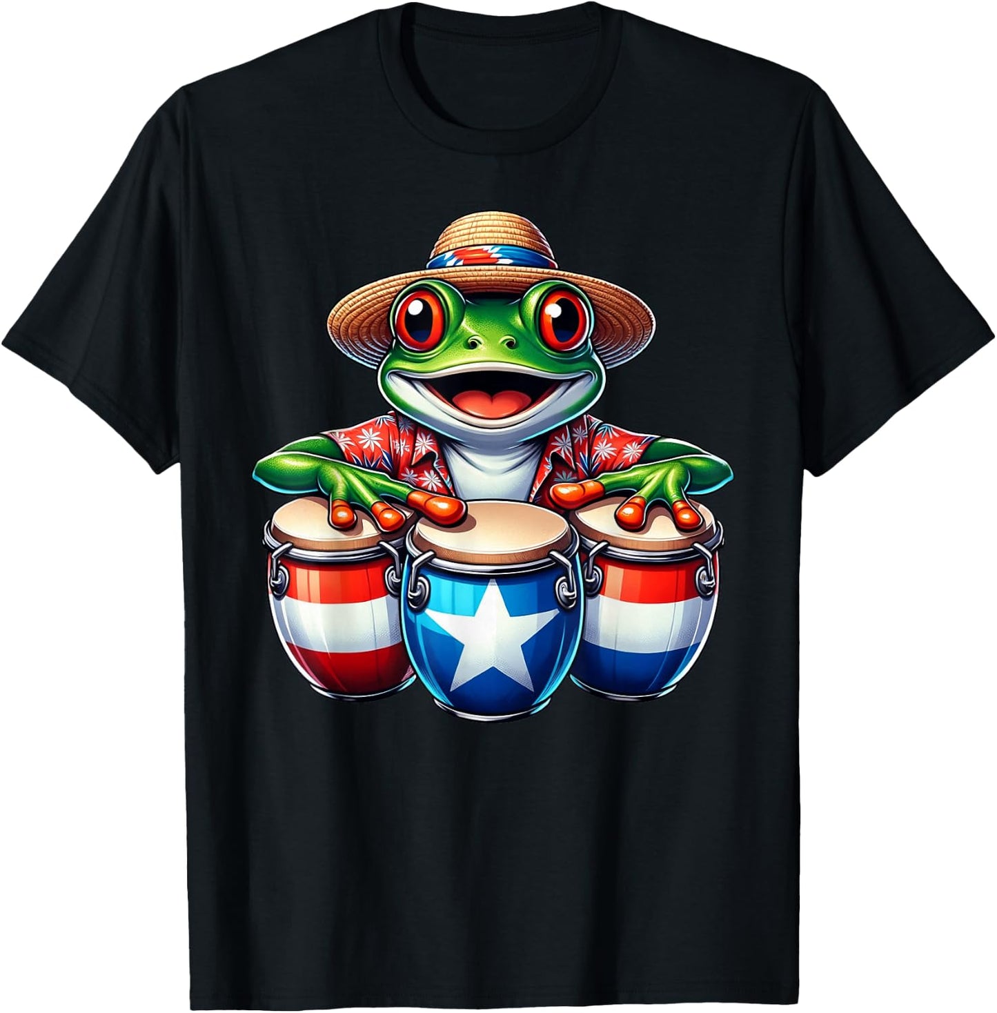 Puerto Rico Coqui Frog Taino Boricua T-Shirt - T-Shirt | Black