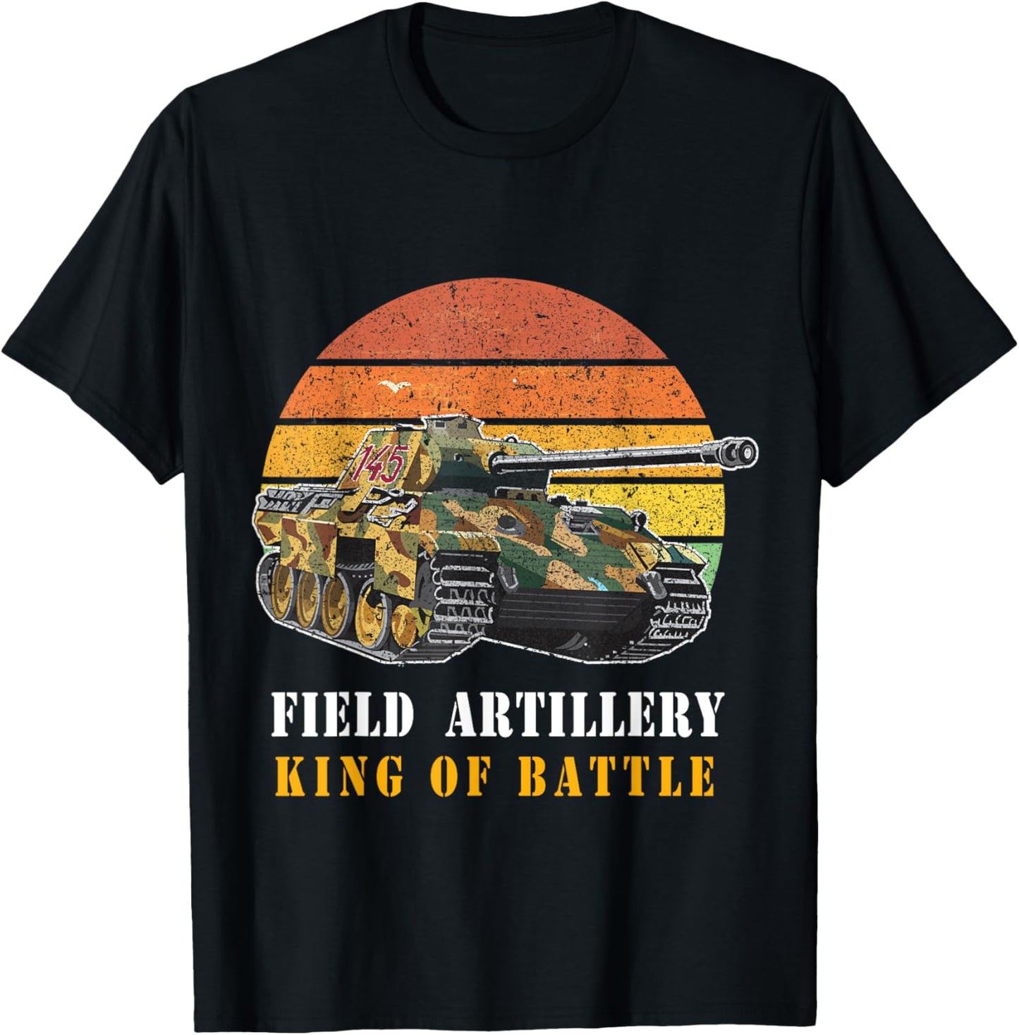 US Army Field Artillery shirt - Artillery king of battle T-Shirt - T-Shirt | Black