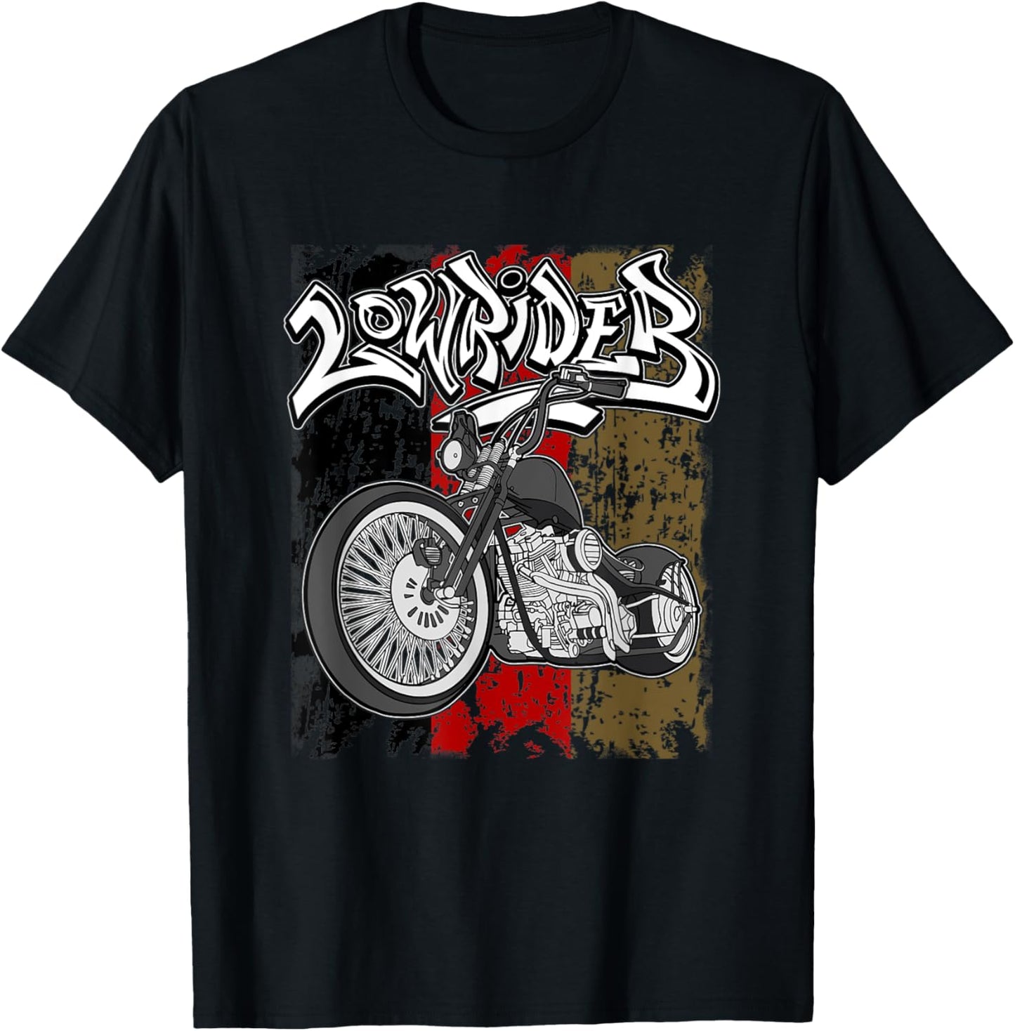German Flag. Latino Vicla, Cholo Motorcycles, Lowrider T-Shirt - T-Shirt | Black