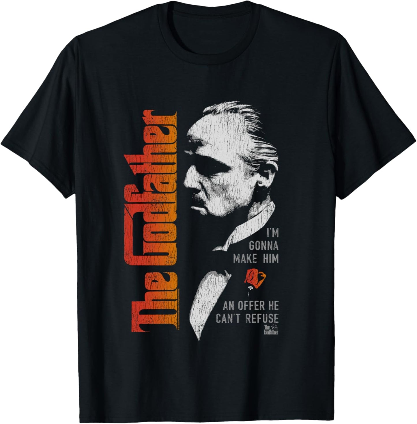 The Godfather Don Vito Corleone Movie Quote T-Shirt - T-Shirt | Black