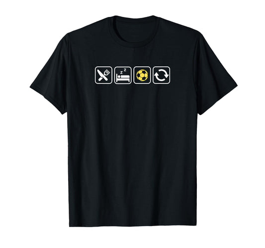 Eat Sleep Soccer Repeat | Fun Apparel for Soccer Lovers T-Shirt