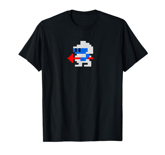 8-BIT 80'S RETRO CLASSIC VIDEO GAME CHARACTER DUG HERO T-Shirt