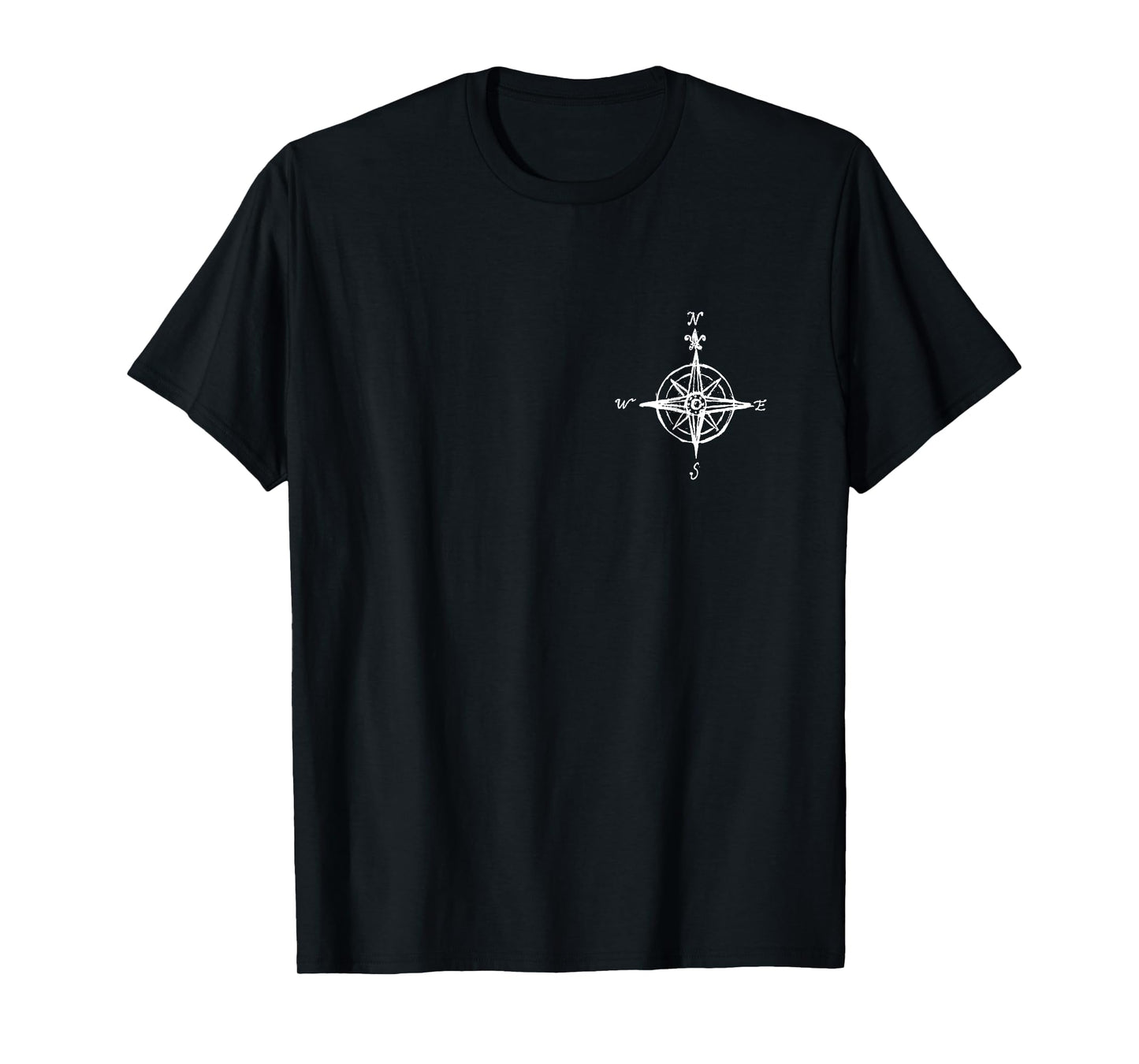 Vintage Pocket Ship Captains Compass Nautical T-Shirt