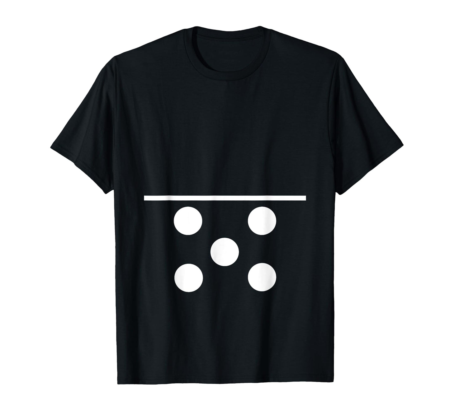 Domino Blank and 5 Matching Halloween Gift Group Costume 0-5 T-Shirt