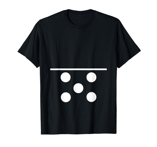 Domino Blank and 5 Matching Halloween Gift Group Costume 0-5 T-Shirt