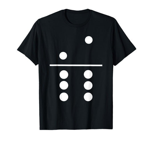 Domino 2 and 6 Matching T-Shirt Halloween Group Costumes 2-6 T-Shirt