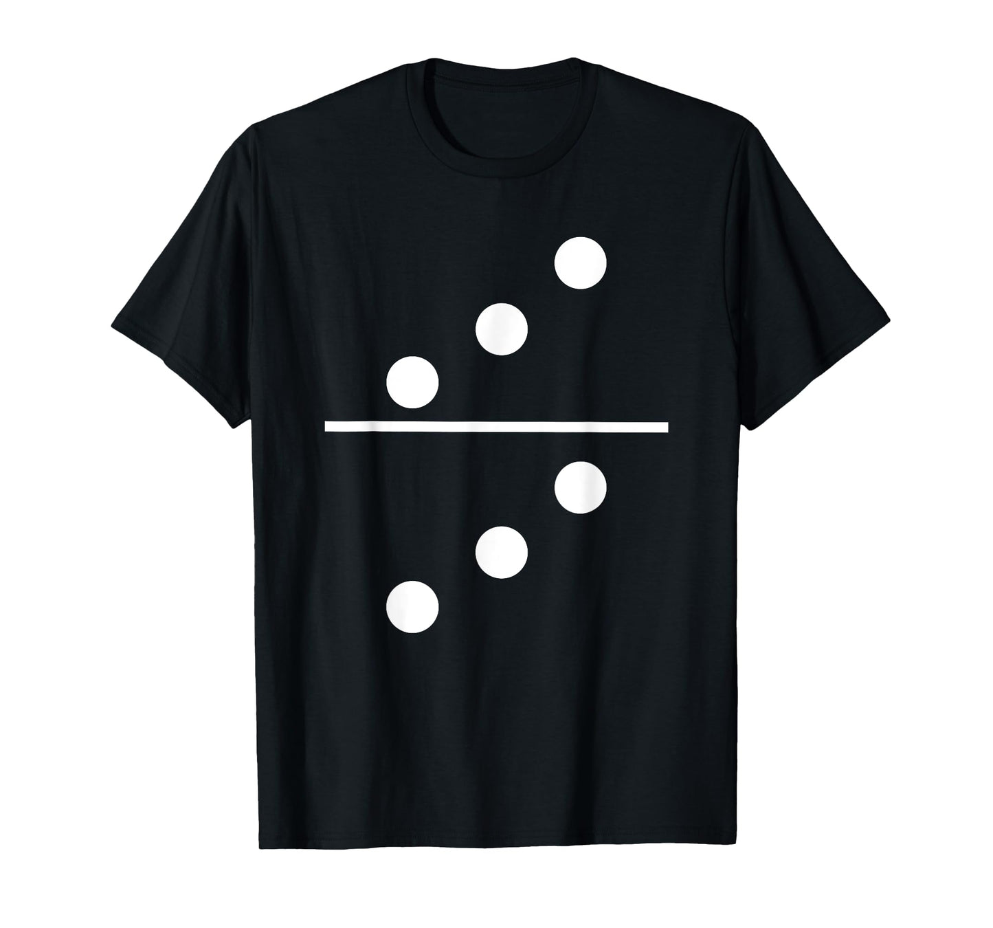 Domino 3 and 3 Matching T-Shirt Halloween Group Costumes 3-3 T-Shirt