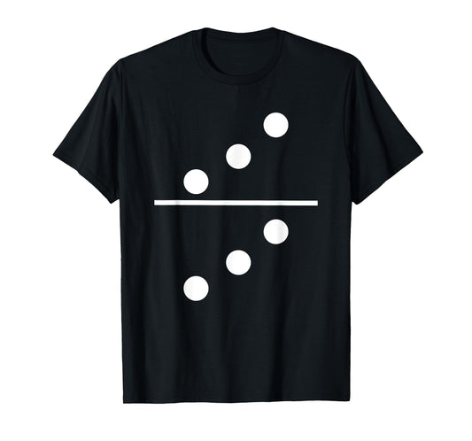 Domino 3 and 3 Matching T-Shirt Halloween Group Costumes 3-3 T-Shirt