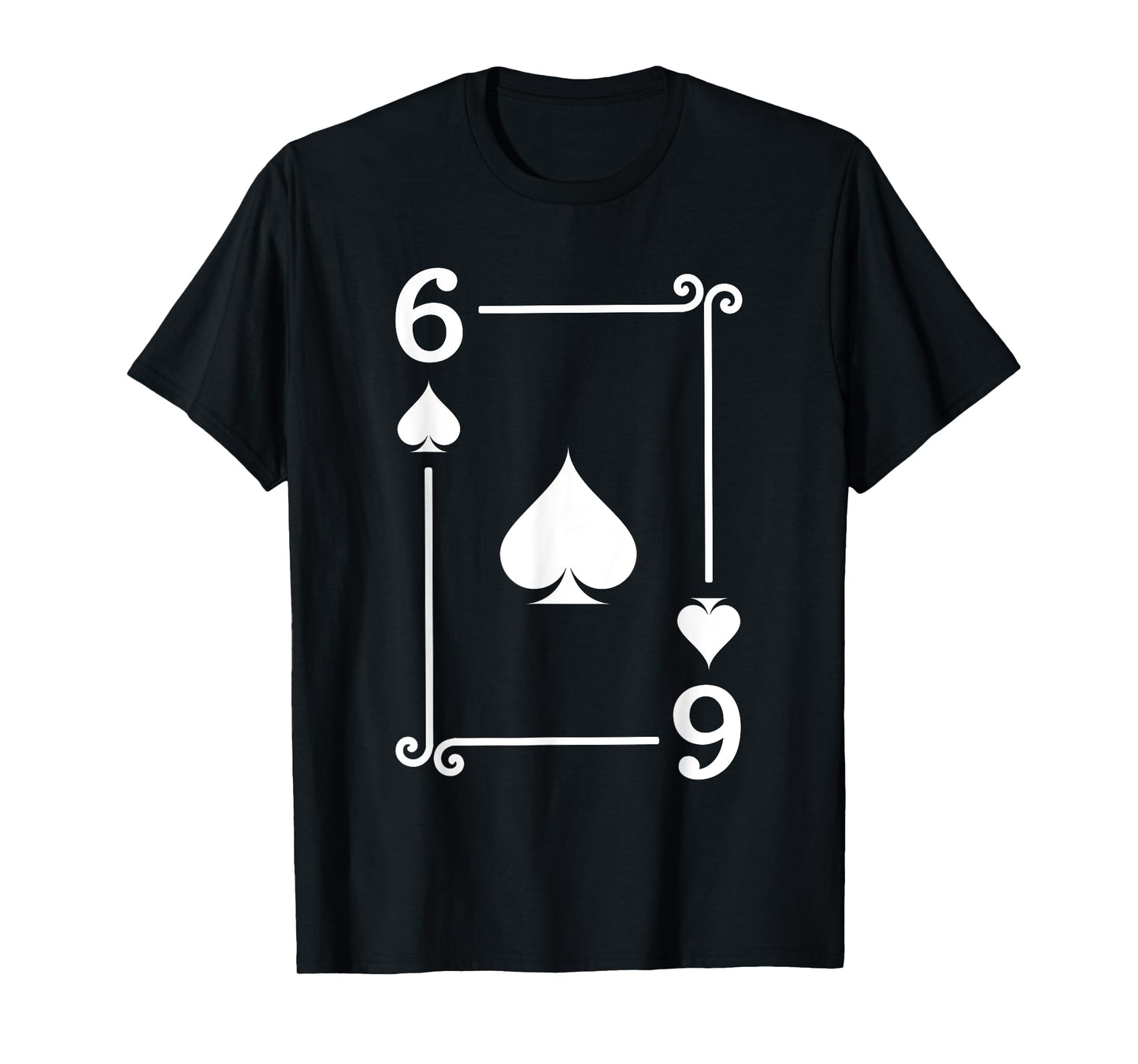 Playing Cards Costume - 6 Spades Card - Six Card T-Shirt