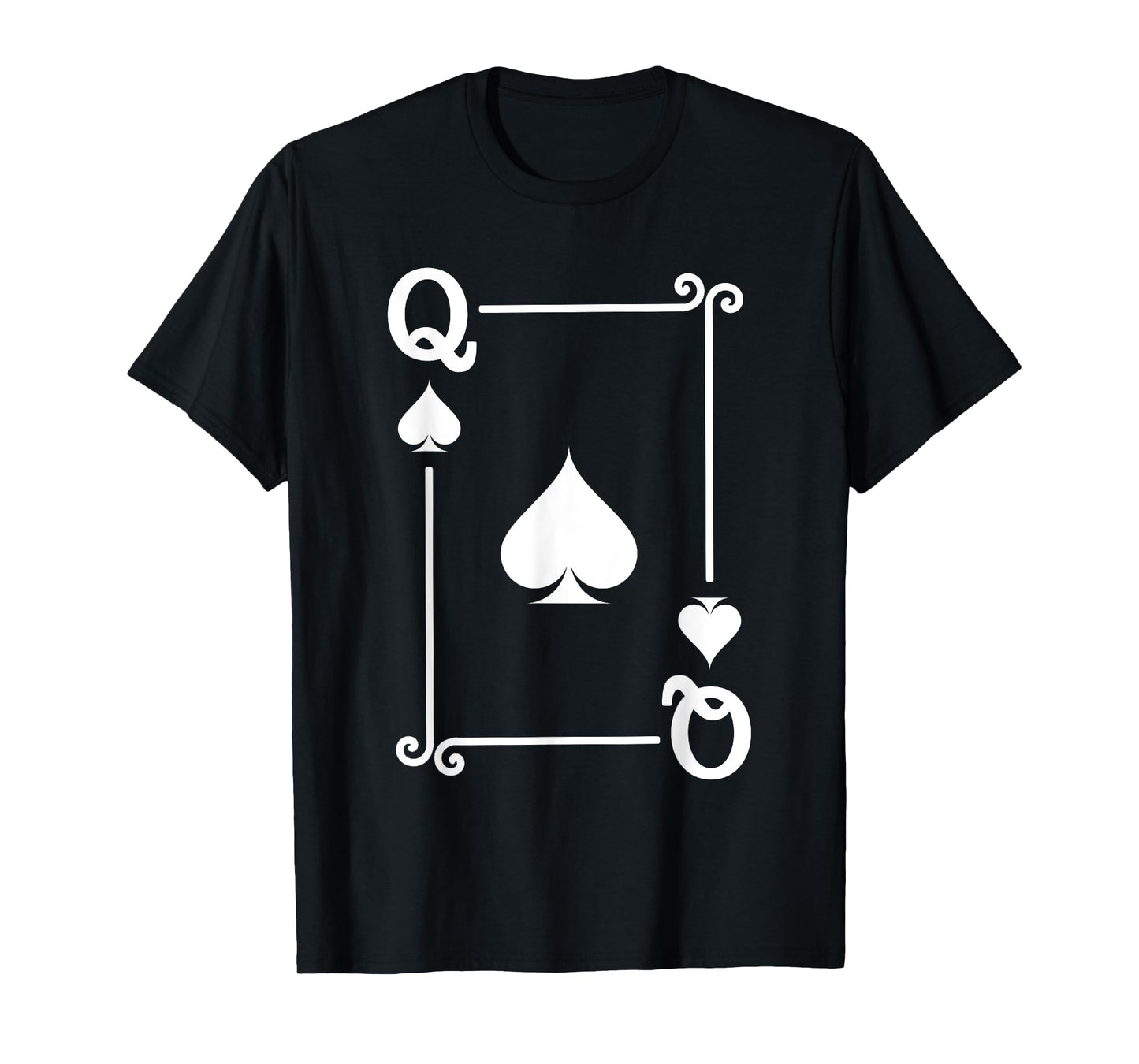 Playing Cards Costume - Queen Spades Card - Queen Card T-Shirt