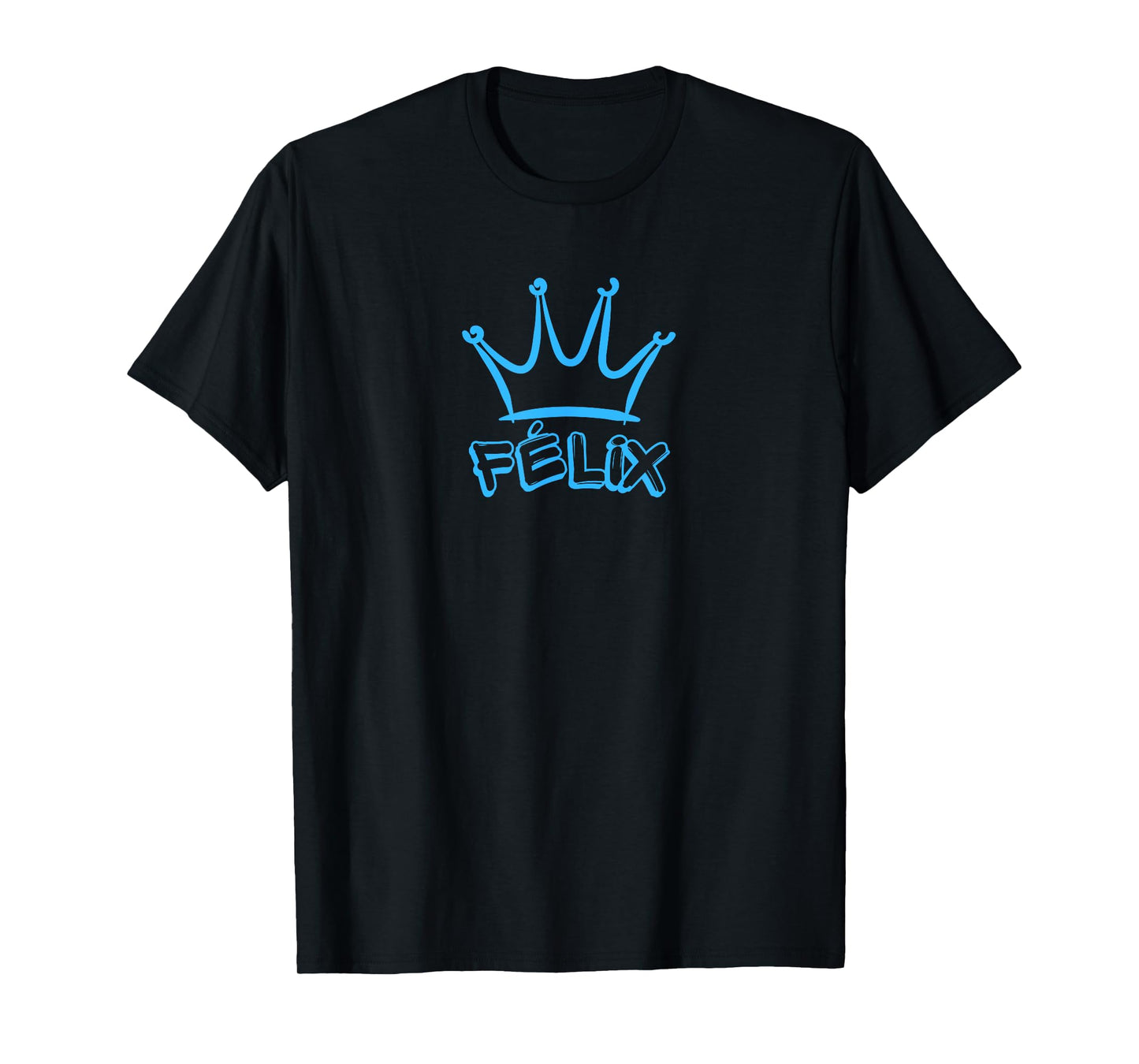 King Félix / Blue Crown & Name Félix Graffiti T-Shirt