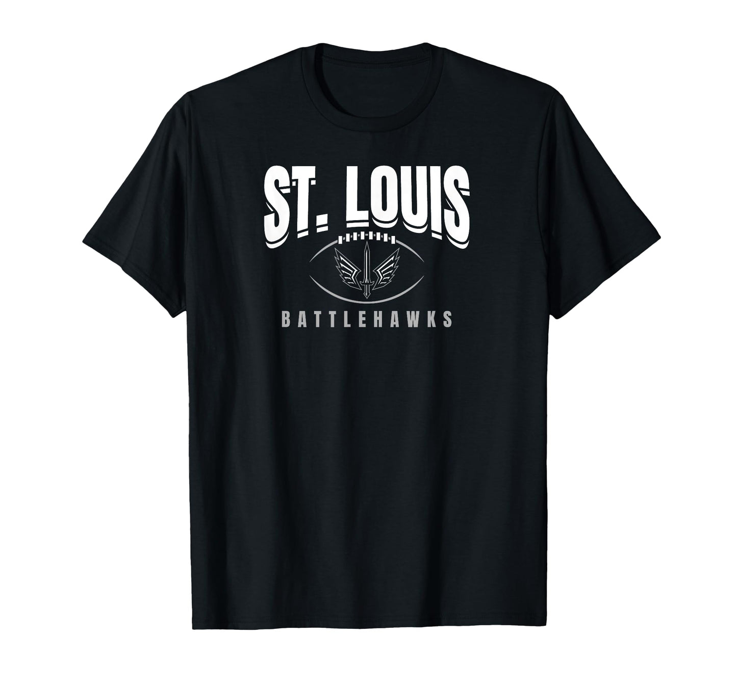 St. Louis Battlehawks: Football Outline T-Shirt