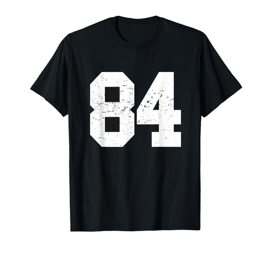 #84 Sports Fan Player T Shirt Number 84 Game Winner Lucky T-Shirt