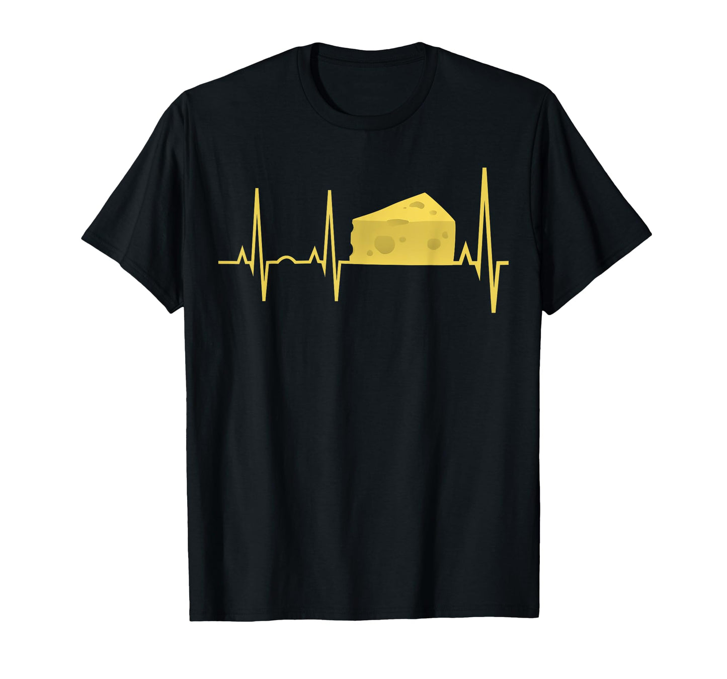 Cheese Heartbeat Shirt - Funny Cheese Lover Gift Tee T-Shirt