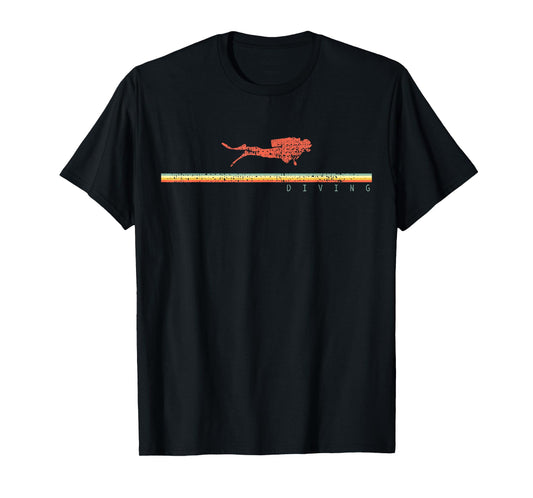 Dive Scubadiver Gift Swim Diving Vintage T-Shirt