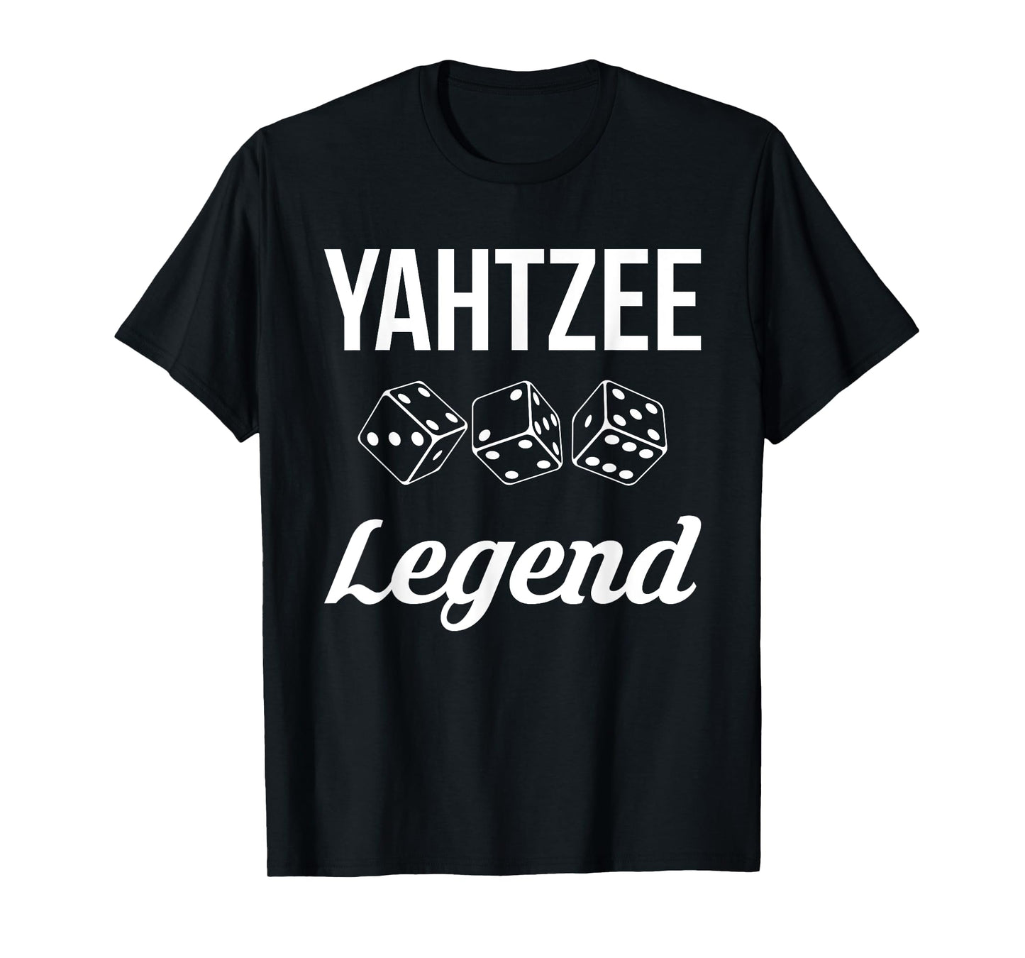 Yahtzee Legend Player Dice Game T-Shirt