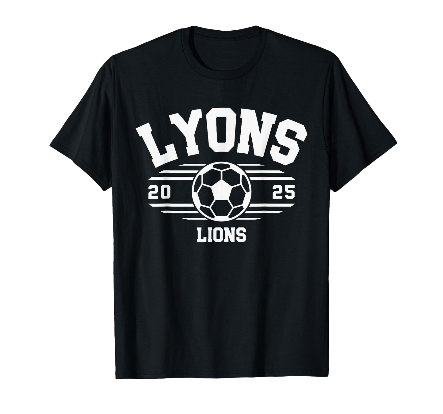 Lyons Lions Soccer Ball 2025 HS T-Shirt
