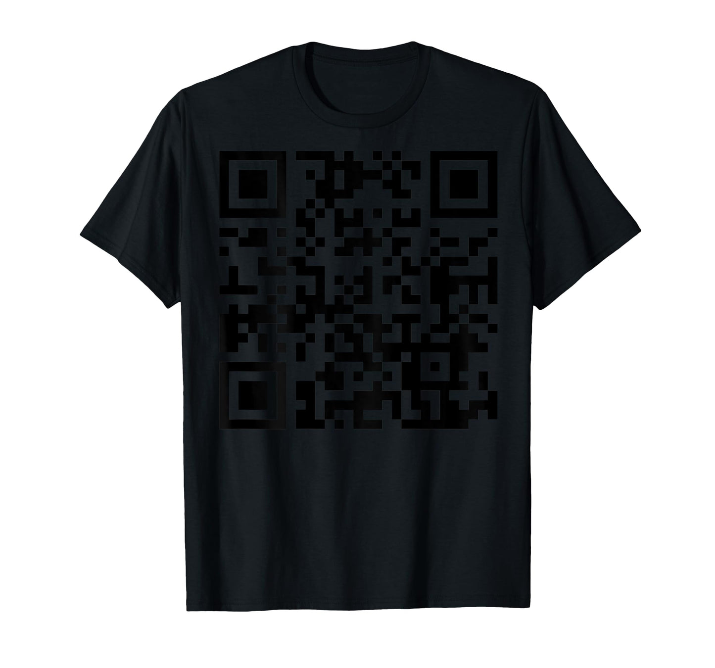 (On Back) Funny QR Fck Off Code Saying Quote For Men Women T-Shirt