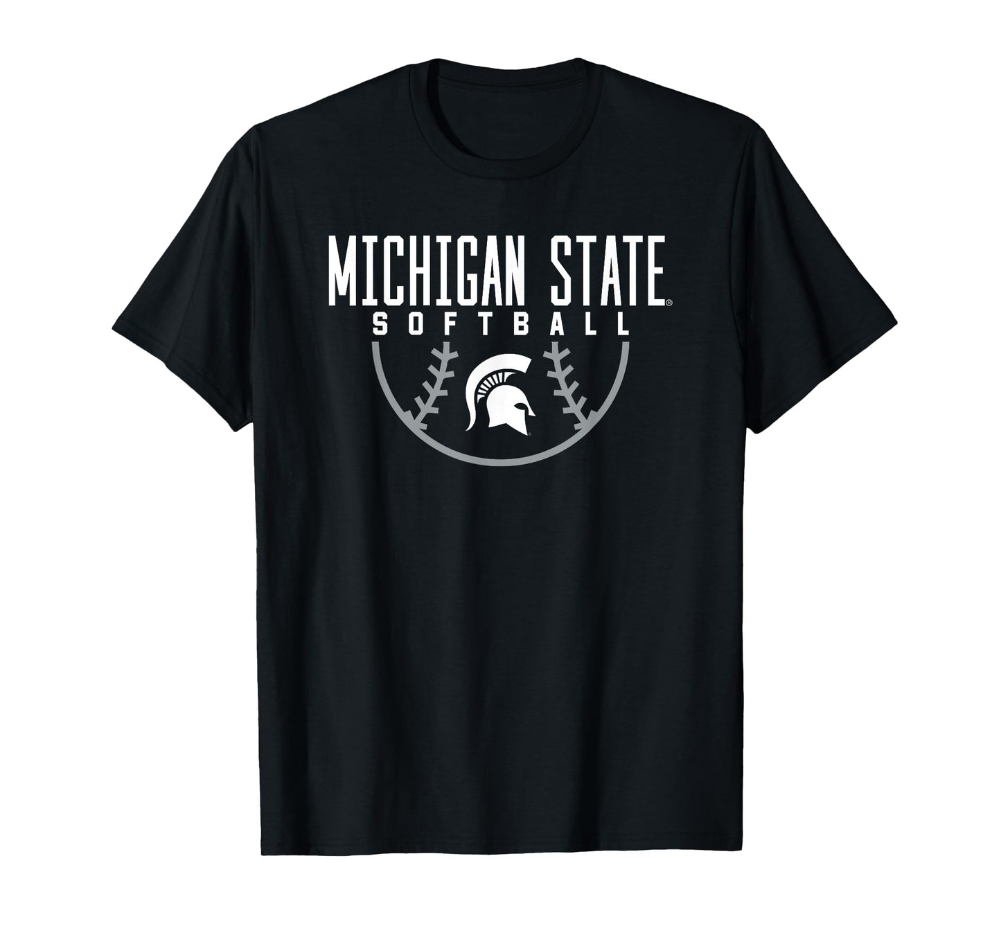 Michigan State MSU Spartans Softball Arch T-Shirt
